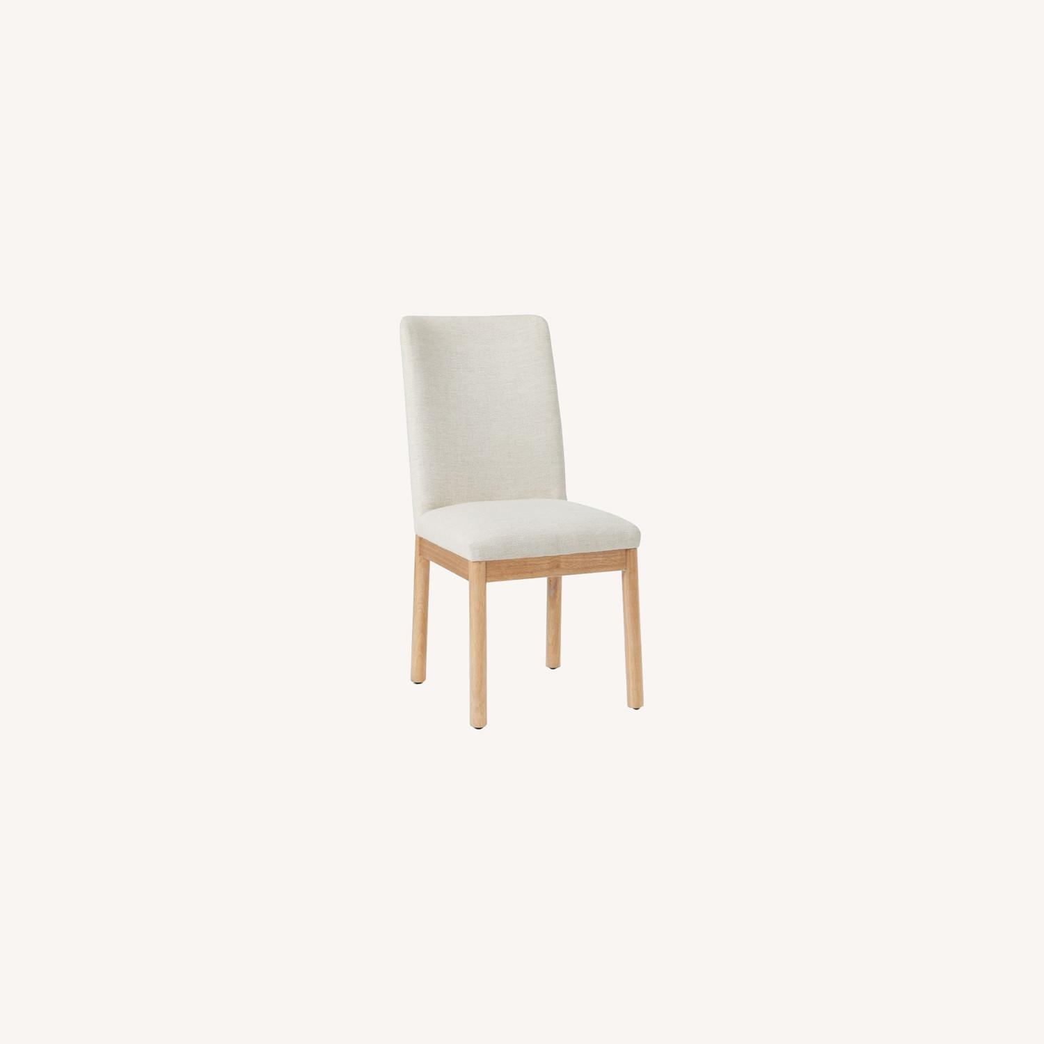 West Elm Hargrove Highback Chair, Yarn Dyed Line AptDeco
