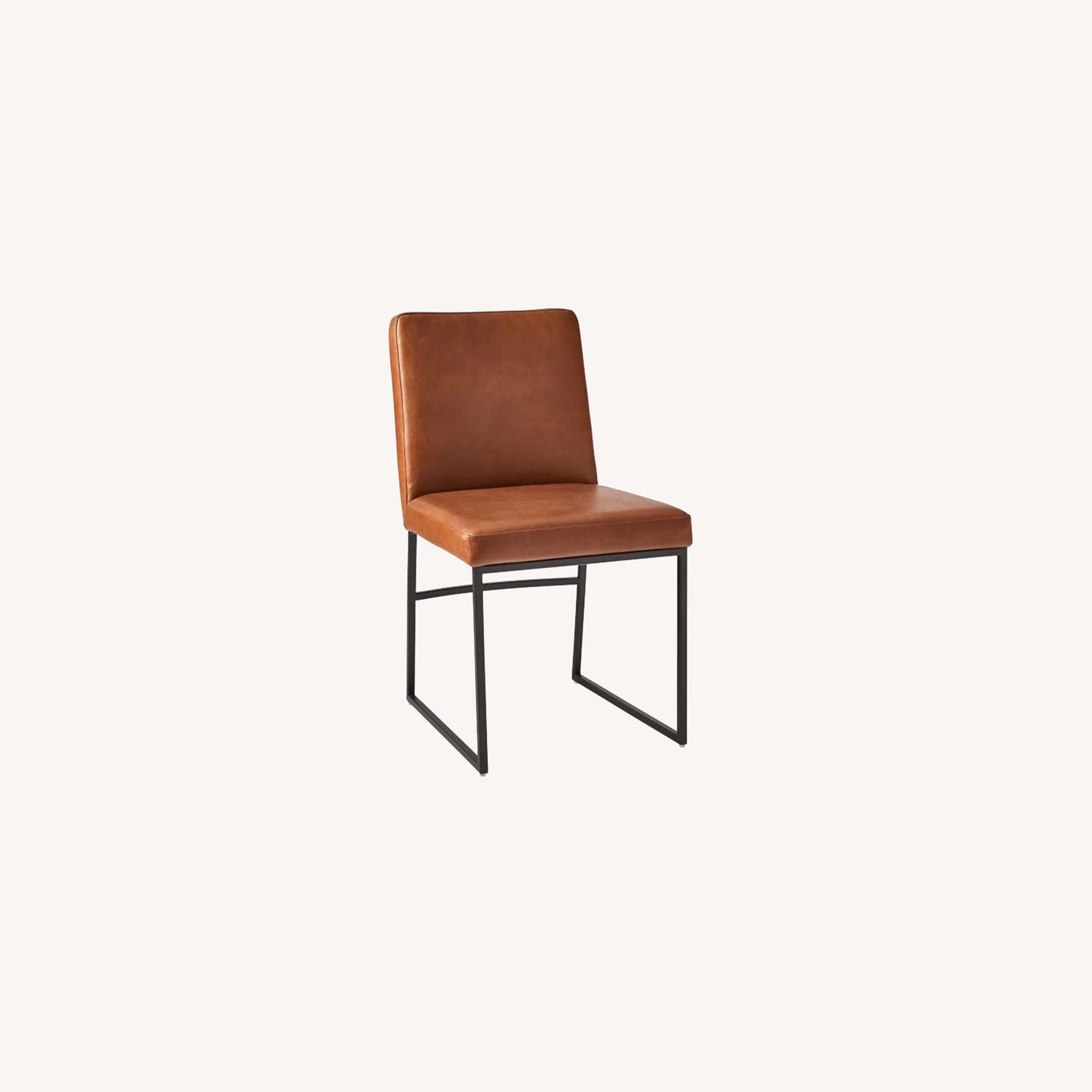 West Elm Range Leather Side Dining Chair AptDeco