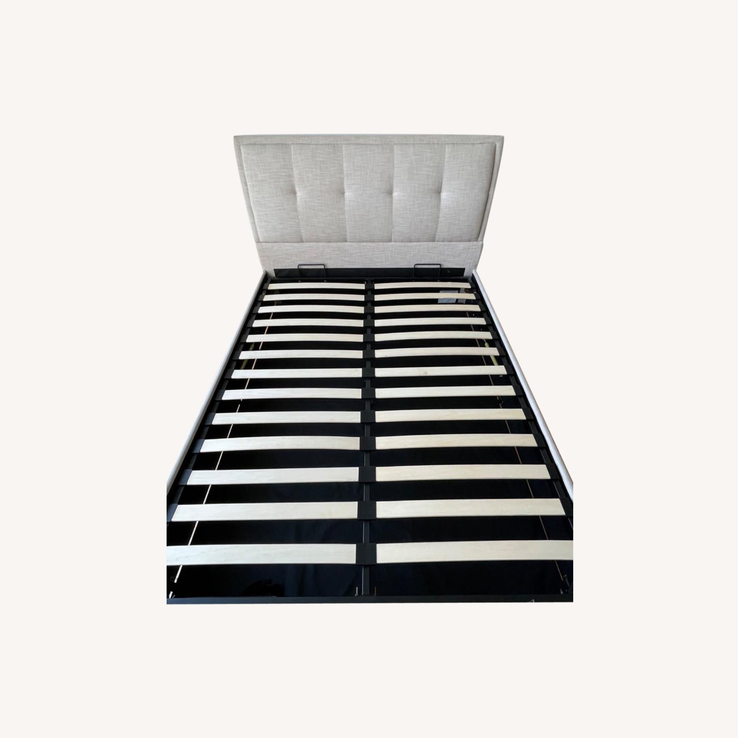 Queen Upholstered Storage Platform Bed - image-0