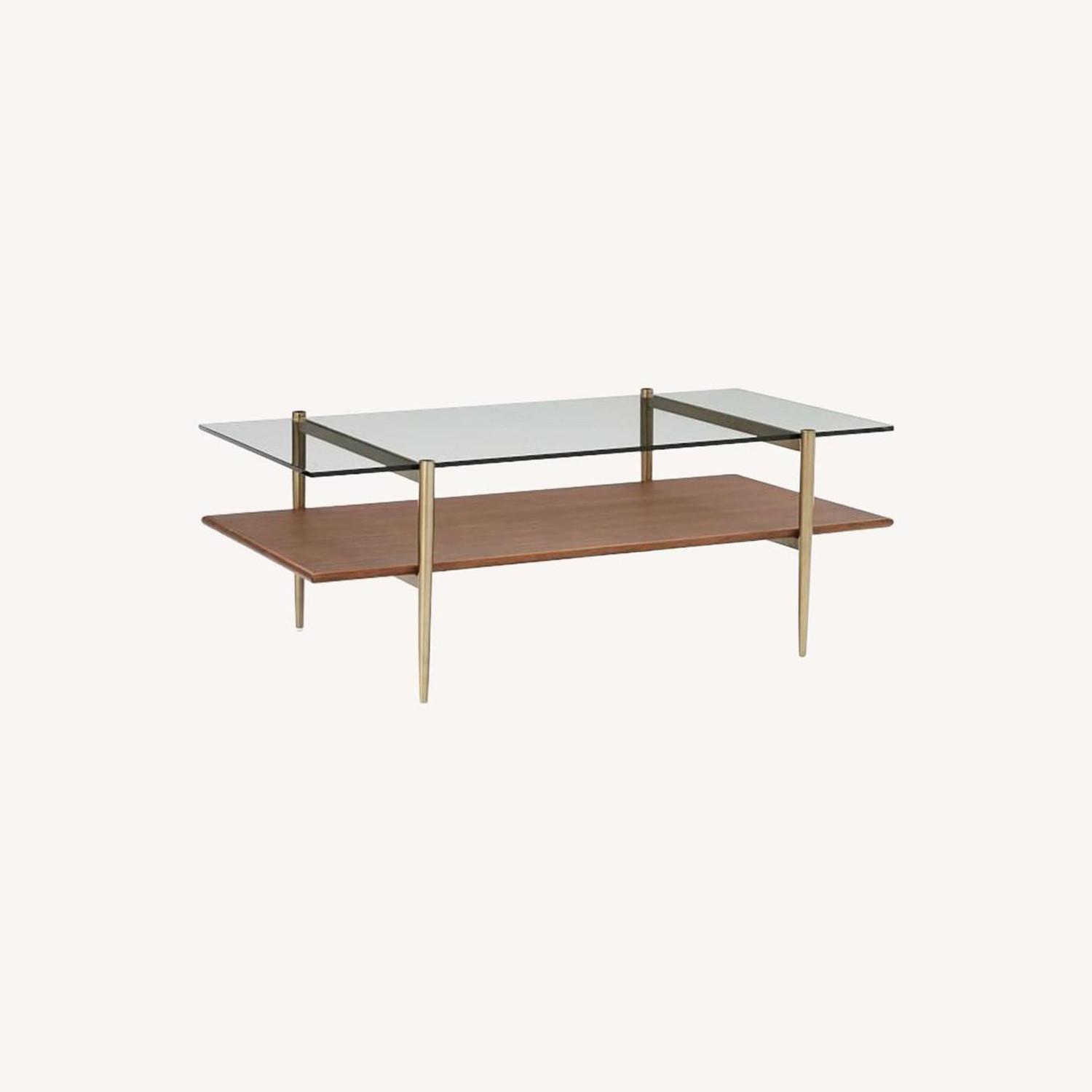 West Elm Mid Century Art Display Table AptDeco