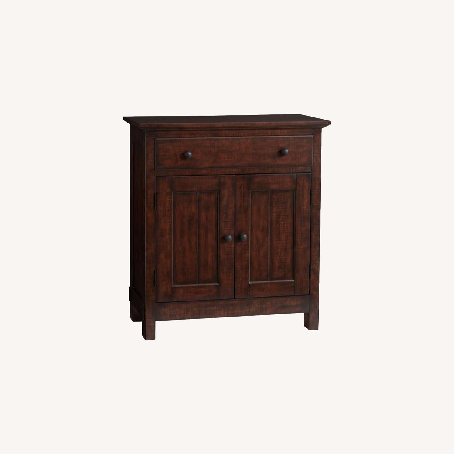 Pottery Barn Benchwright Buffet Rustic Mahogany AptDeco