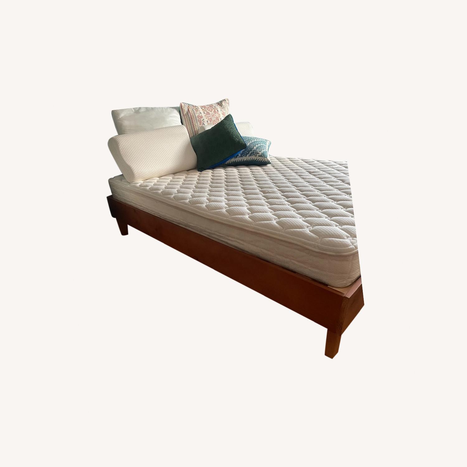 Walnut Queen Bed Frame AptDeco
