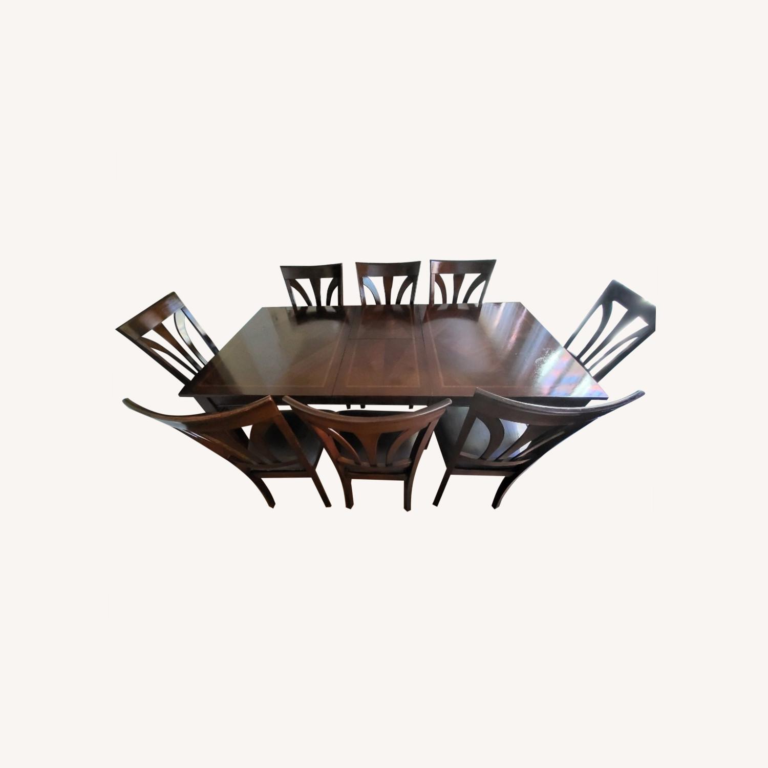 Well Loved Dining Set 8 Chairs with Table & Leaf AptDeco