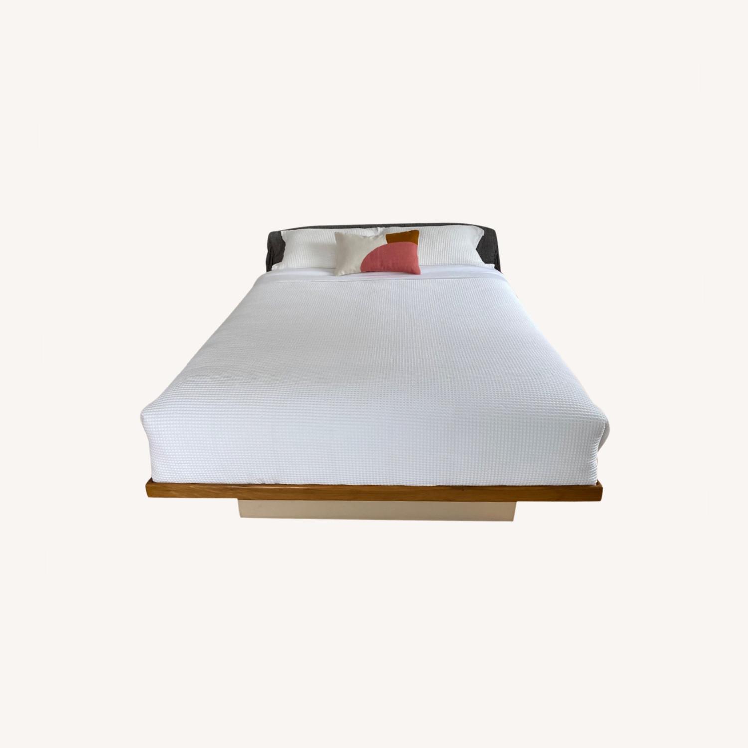 Contemporary Queen Platform Bed with Drawers - image-0