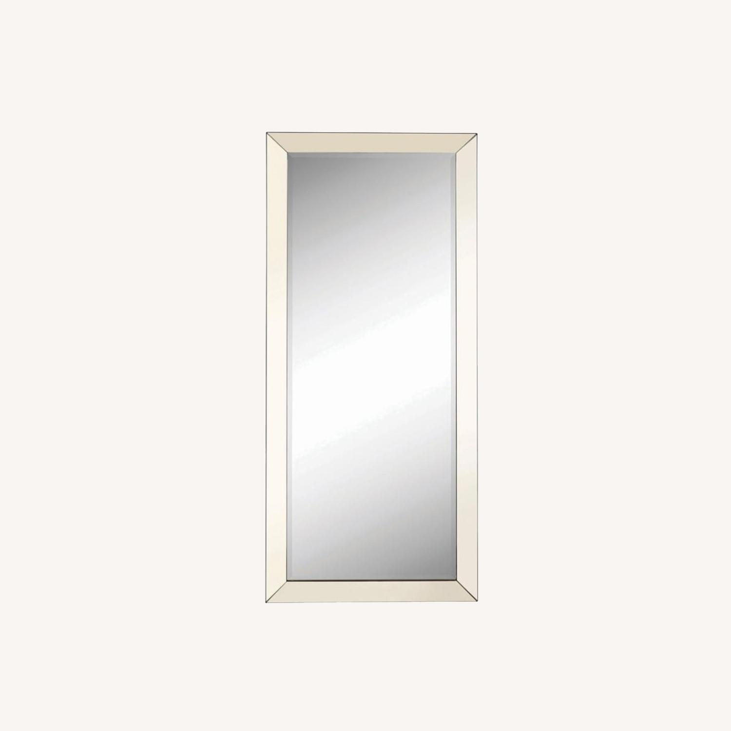 Modern Full Length Floor Mirror w/ Beveled Edge - image-3