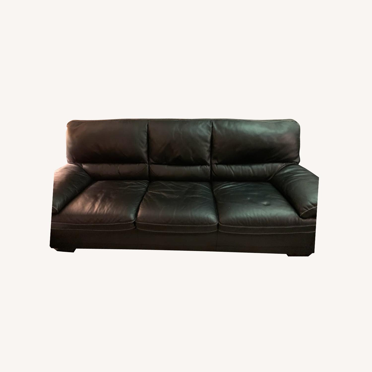 4 Piece Natuzzi Leather Sofa AptDeco