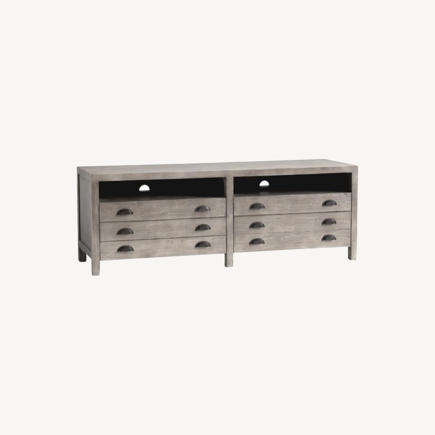 Pottery Barn Architect's Media Console AptDeco