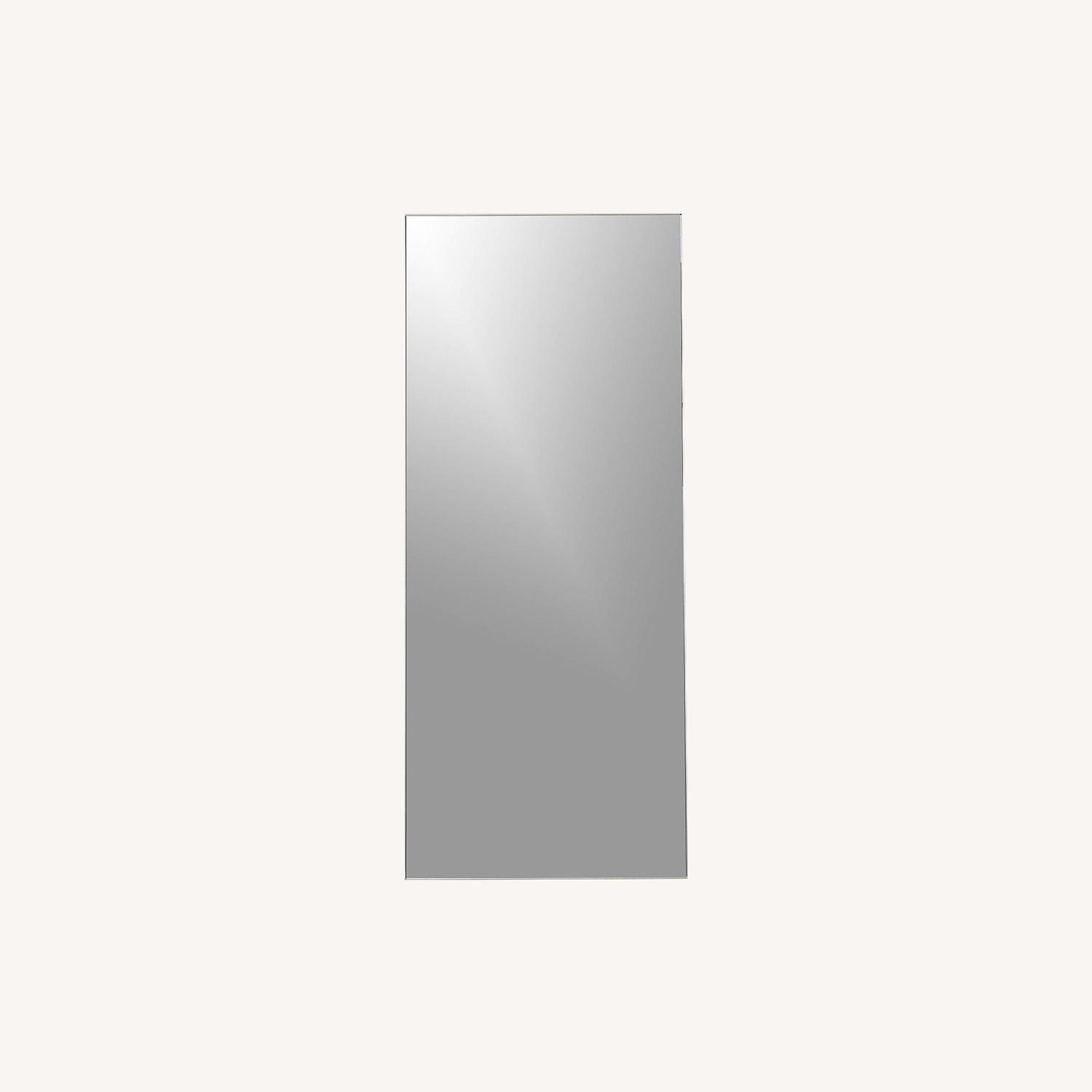CB2 Infinity Silver Floor Mirror AptDeco
