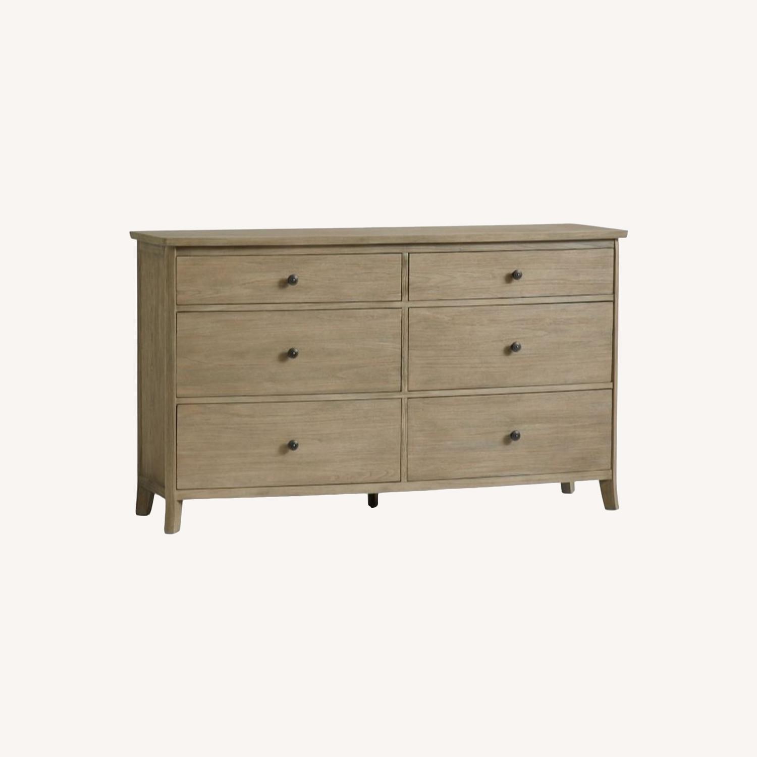 Pottery Barn Chloe 6Drawer Wide Dresser, Ash Gray AptDeco