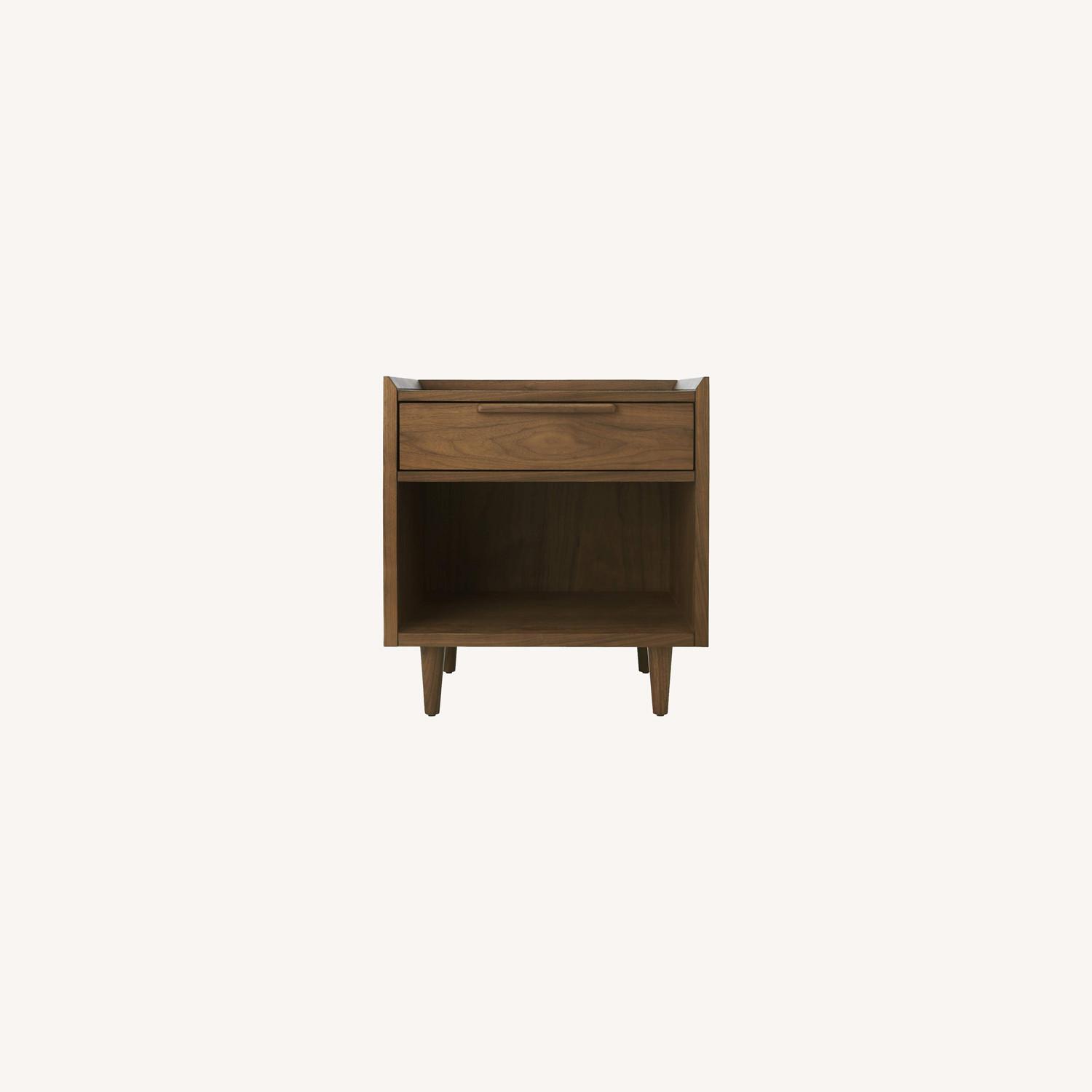 Crate & Barrel Tate Walnut Nightstand AptDeco