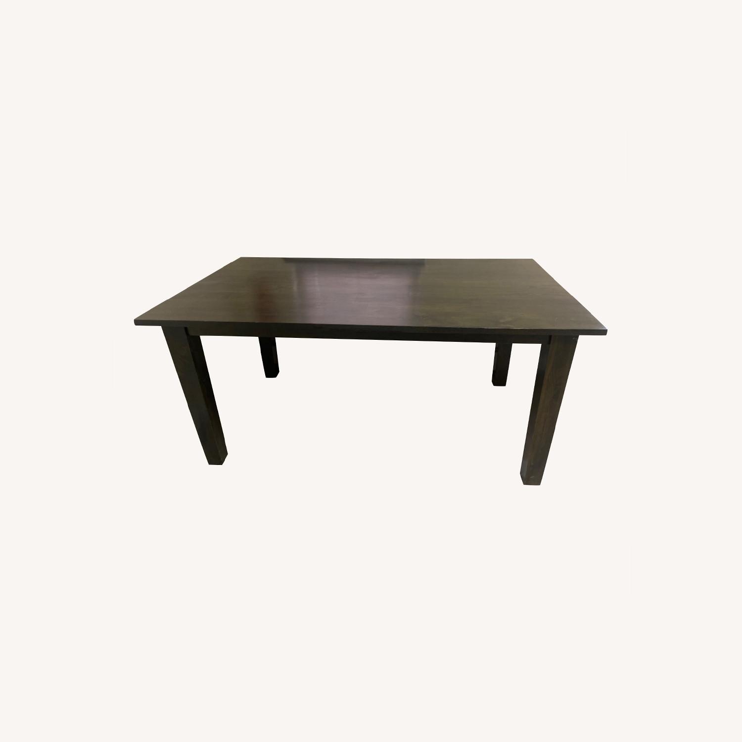 Crate & Barrel Basque Dining Real Wood Table AptDeco
