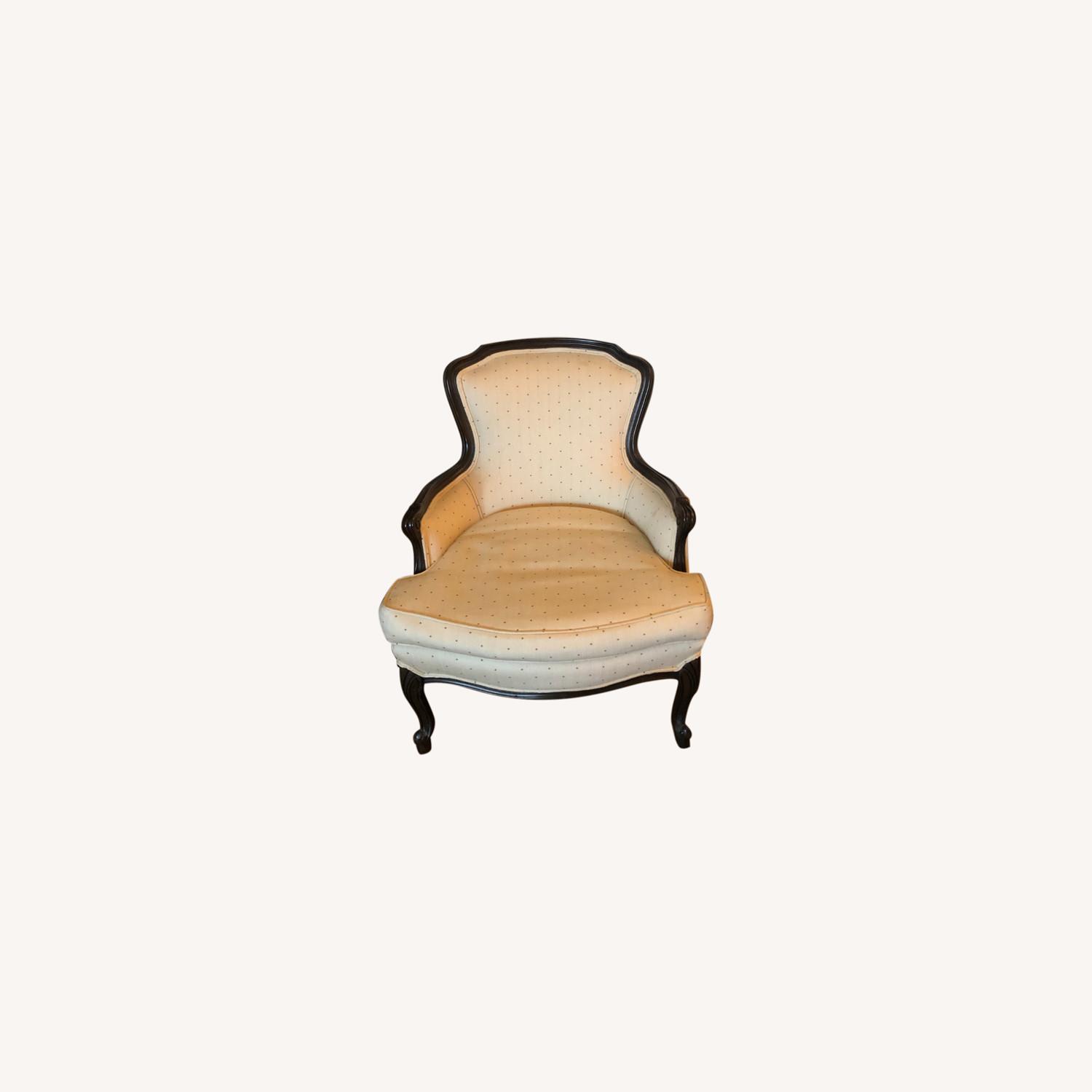 Vintage Ivory Polka Dot Accent Chairs (Set of 2) - image-0