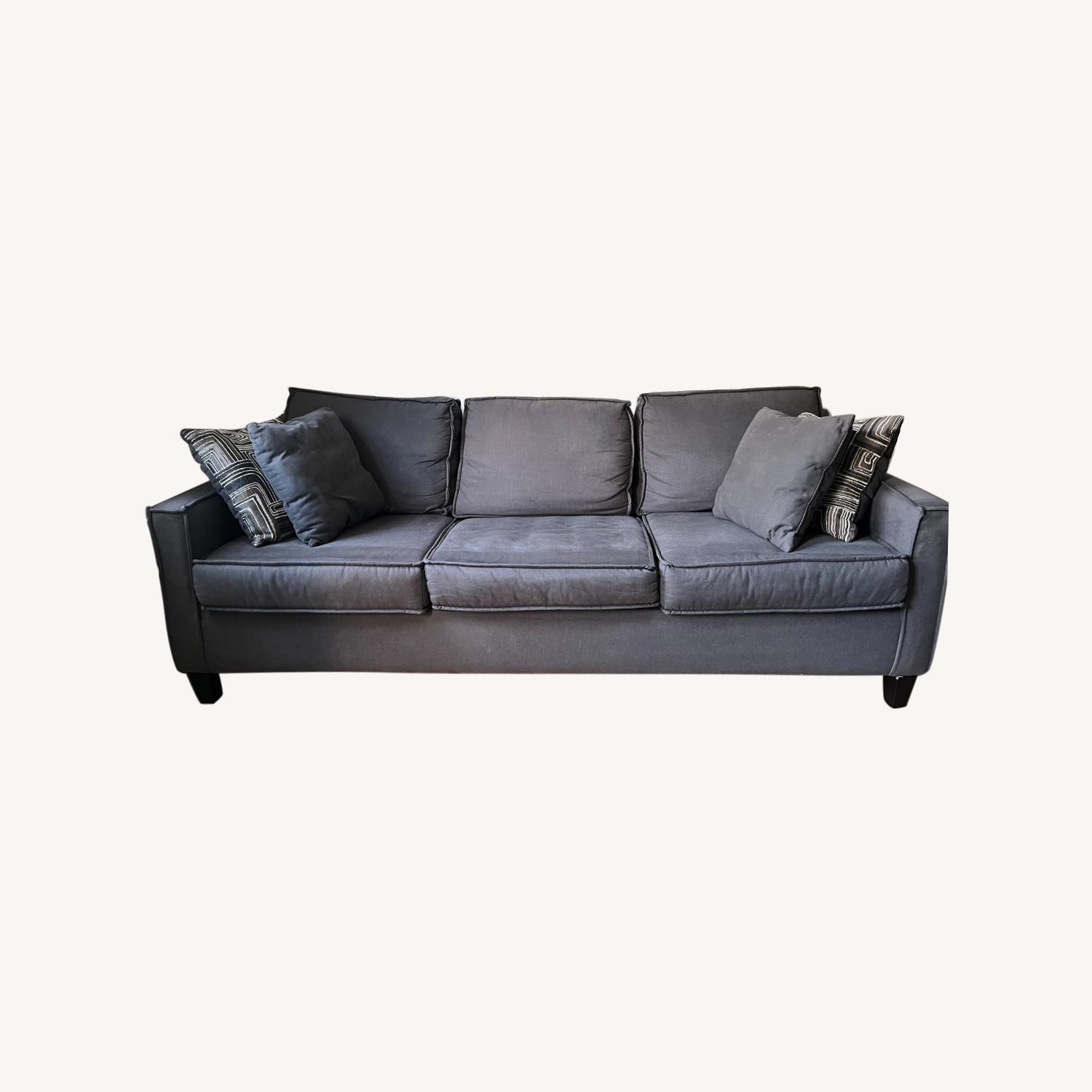 Bob's Discount Furniture 88" Sofa with Matching Pillows (4x) - image-0