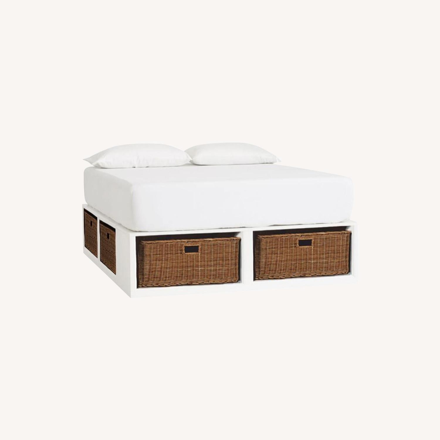 Pottery Barn Stratton F/Q Storage Bed - image-0