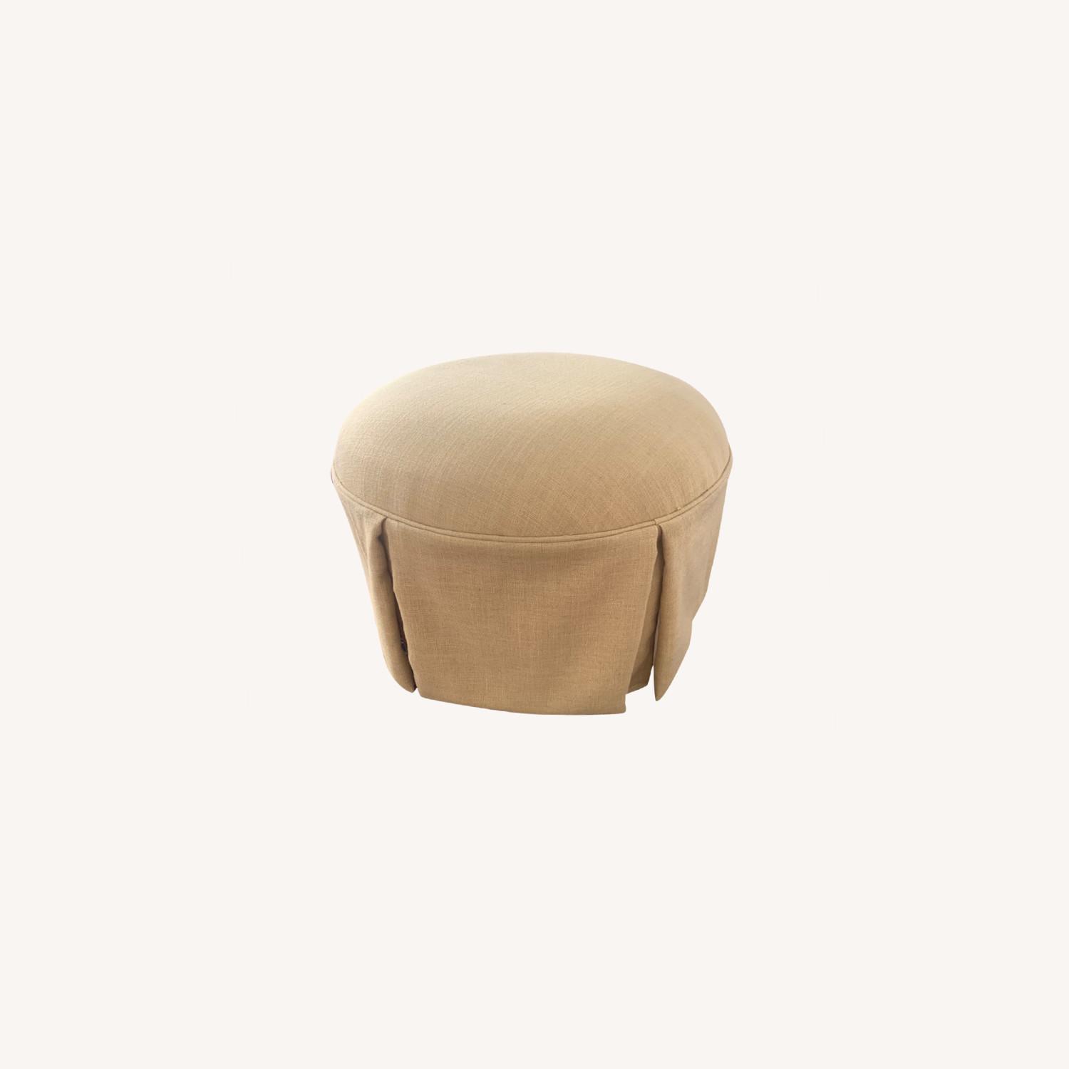 Beatrix Skirted Ottoman from Maisonette - image-0