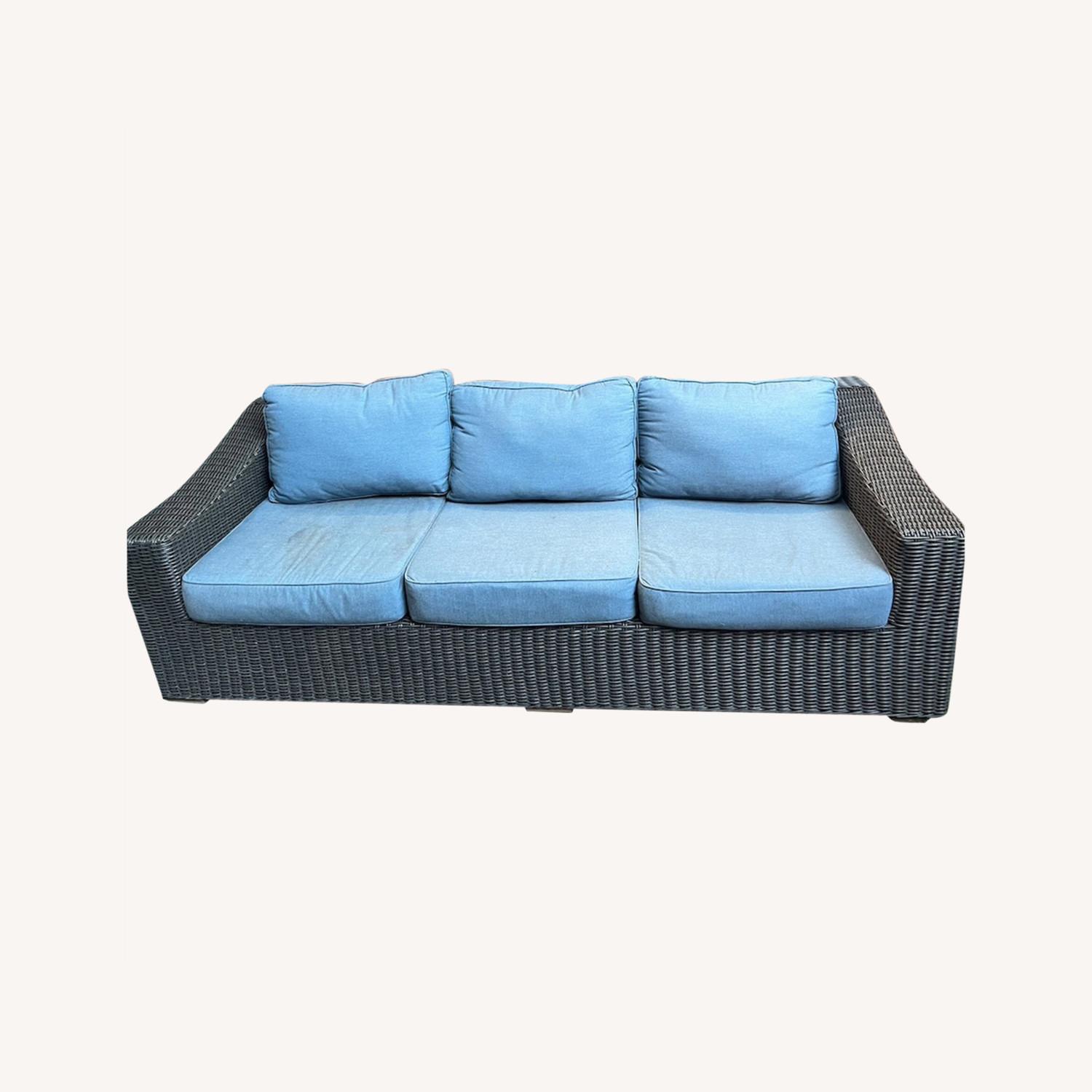 La-Z-Boy 5 Piece Wicker/Rattan Patio Furniture Set with Cush - image-6