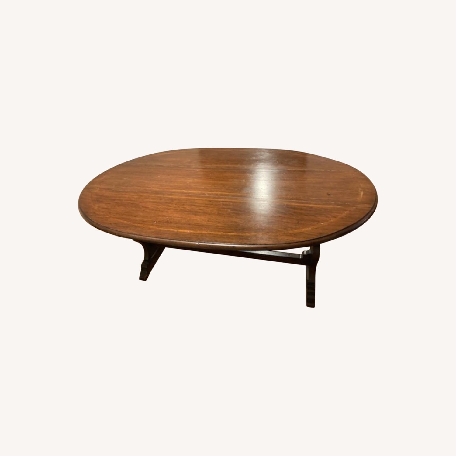Drop Leaf Oak Dining Table - image-0