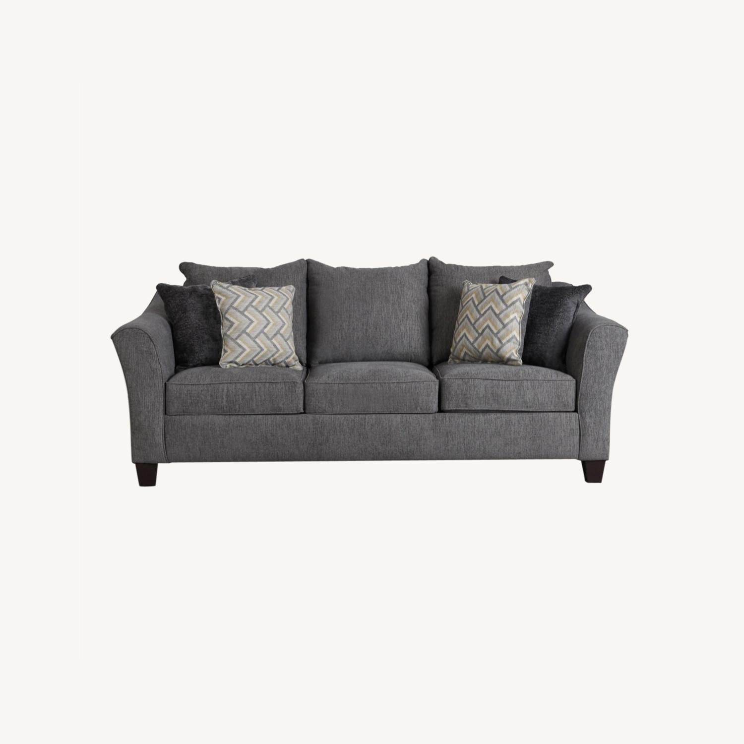 Maggie Dark Grey Fabric Sleeper Sofa - image-0