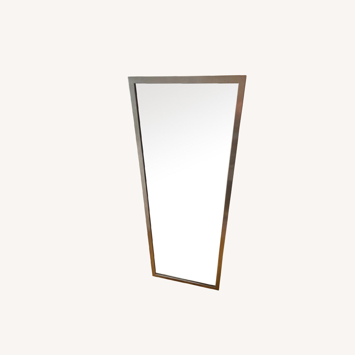 Anthropologie Hamilton Hills Silver Wall Mirror AptDeco