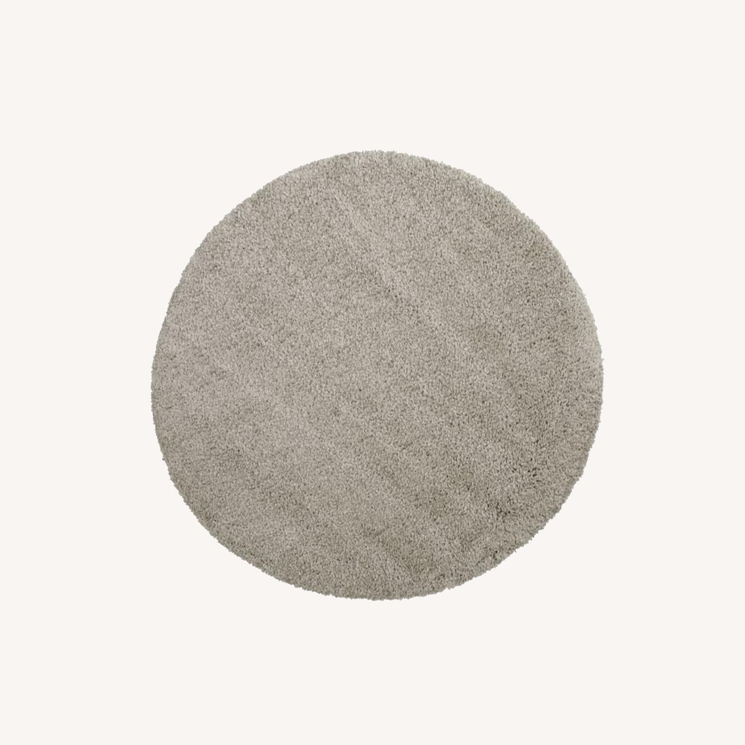 Pottery Barn Microplush Easy Care Shag Rug,6'Round - image-0