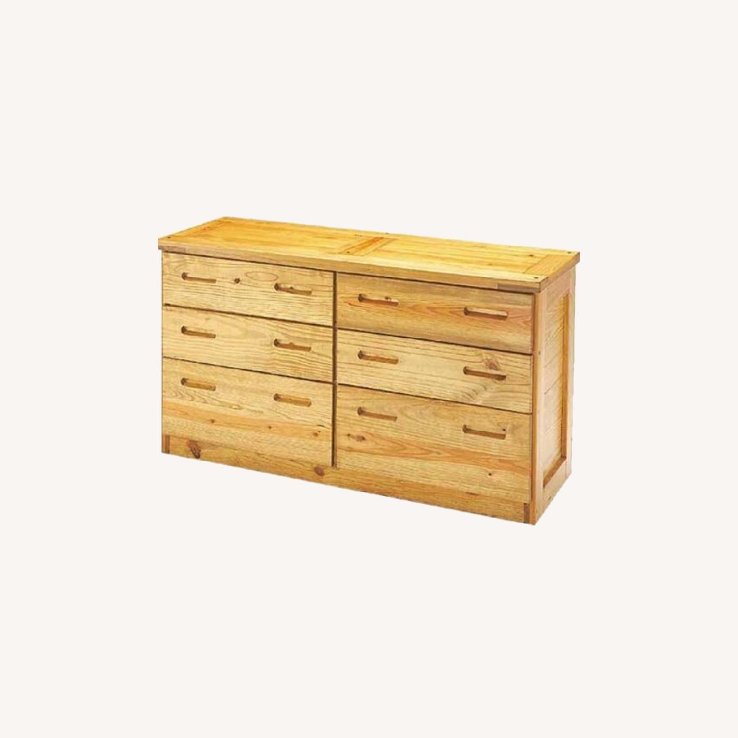 This End Up Classic Wood Double Dresser AptDeco