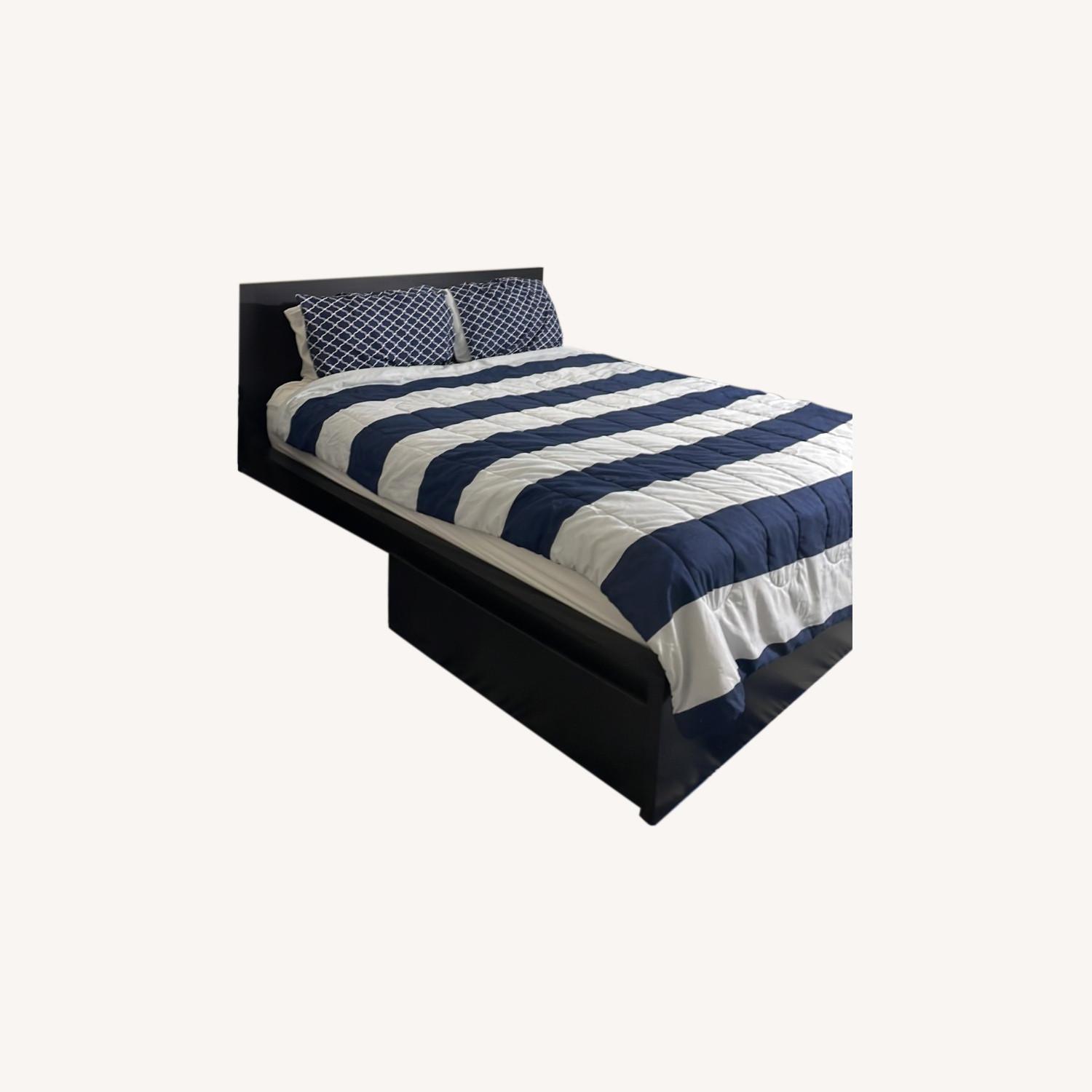 IKEA MALM High Bed Frame/2 Storage Boxes - image-0