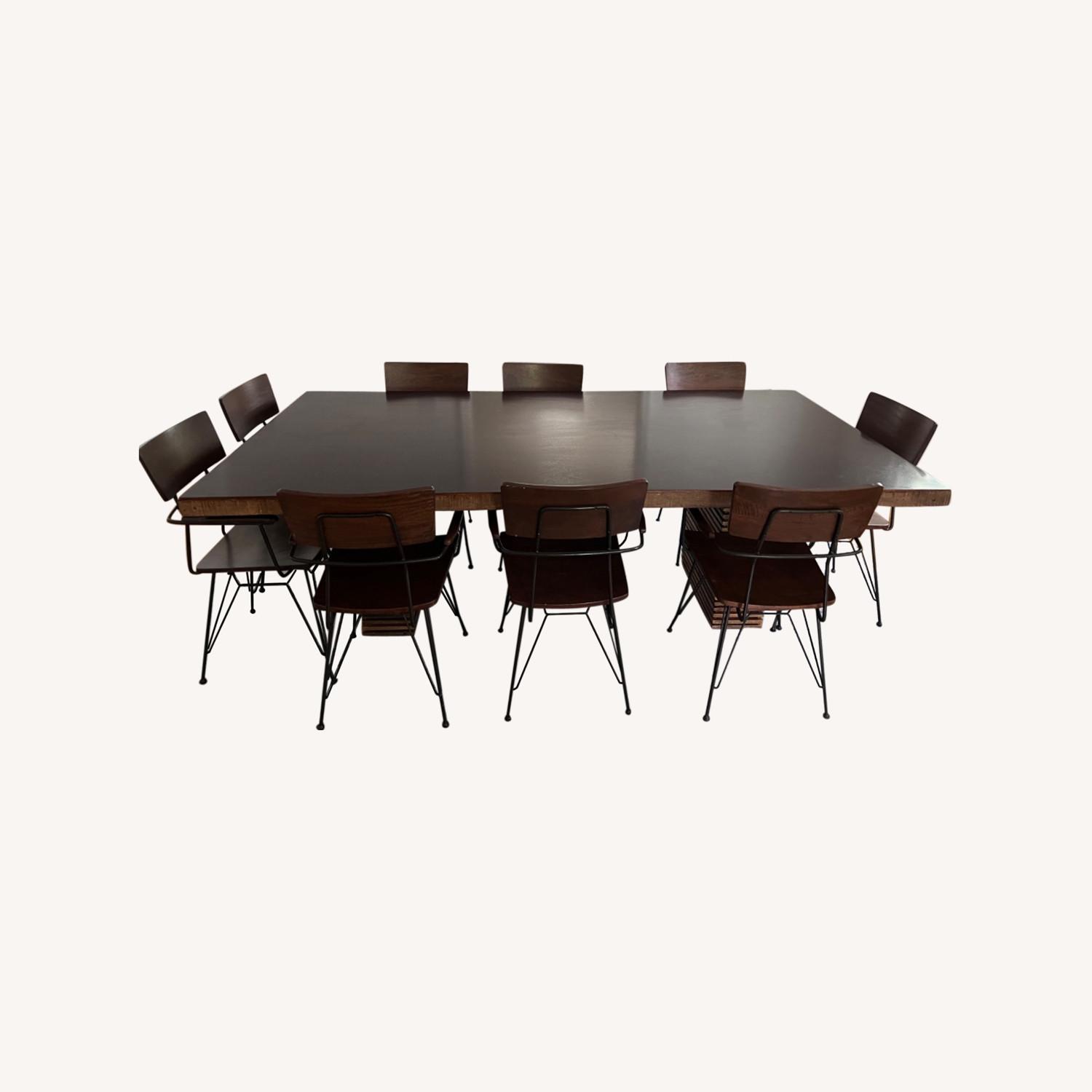 Crate and Barrel Dining Table and Chairs AptDeco