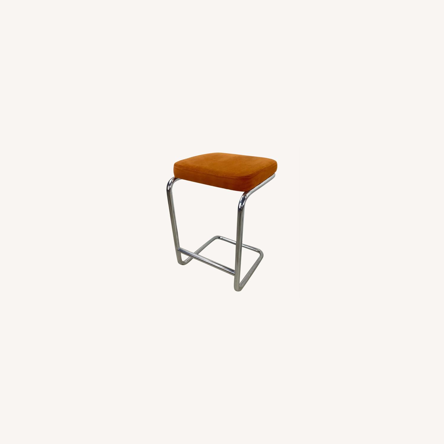 Pair Vintage Modern Counter Stools - image-0