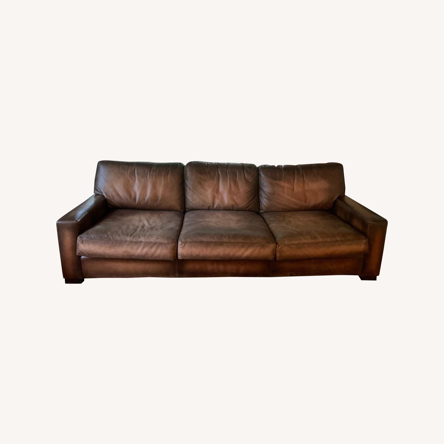 Pottery Bran Turner Grand Leather Sofa AptDeco