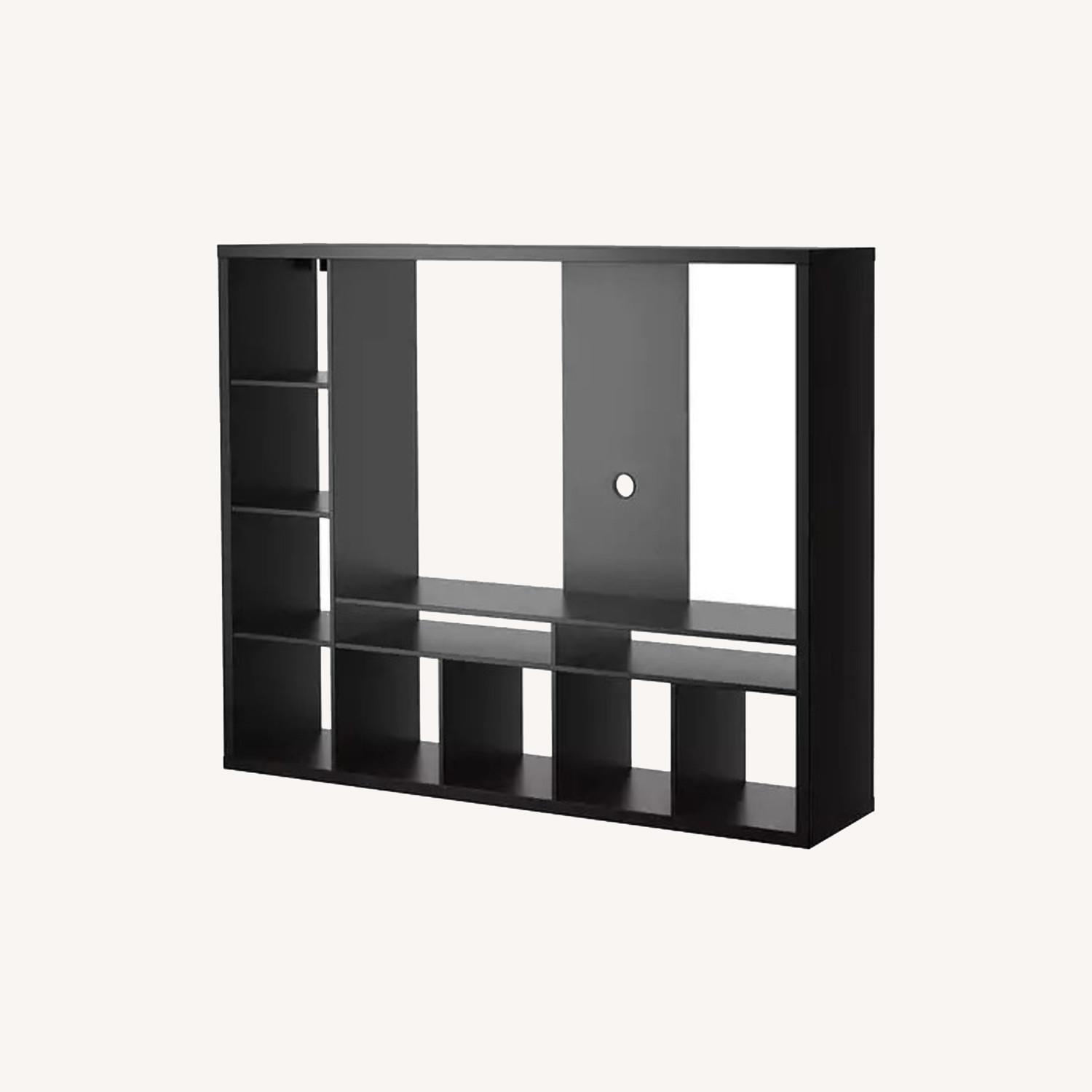 IKEA Lappland TV Storage Unit w/ 4 Wooden Cubes AptDeco