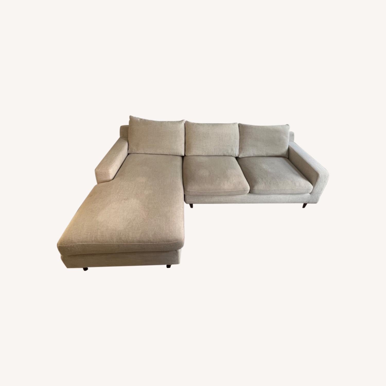 Interior Define Sloane Sofa with Chaise Oatmeal AptDeco