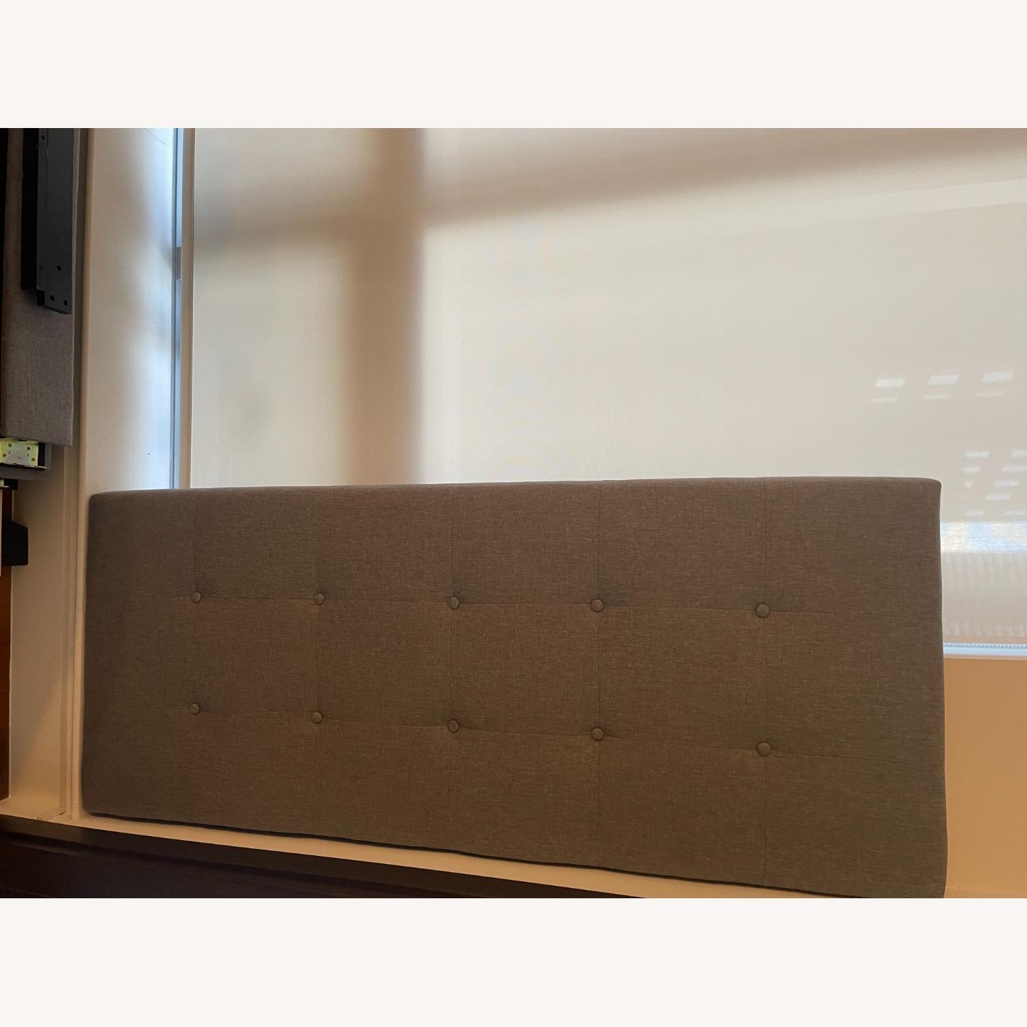 Andover Mills Gray Abdiel Tufted Platform Bed - image-2