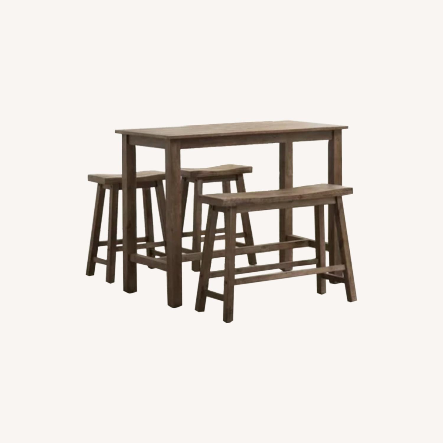 Wayfair 4 Person Solid Wood Dining Set - AptDeco