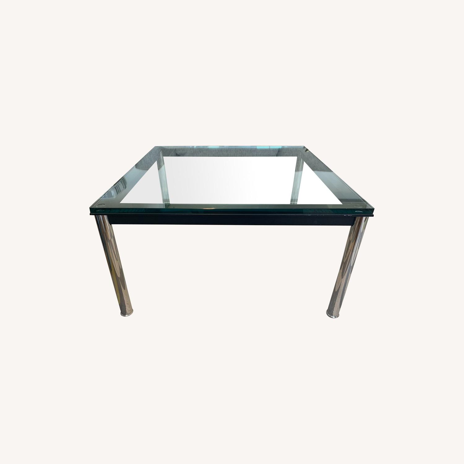 Vintage Square, Glasstop Coffee Table AptDeco
