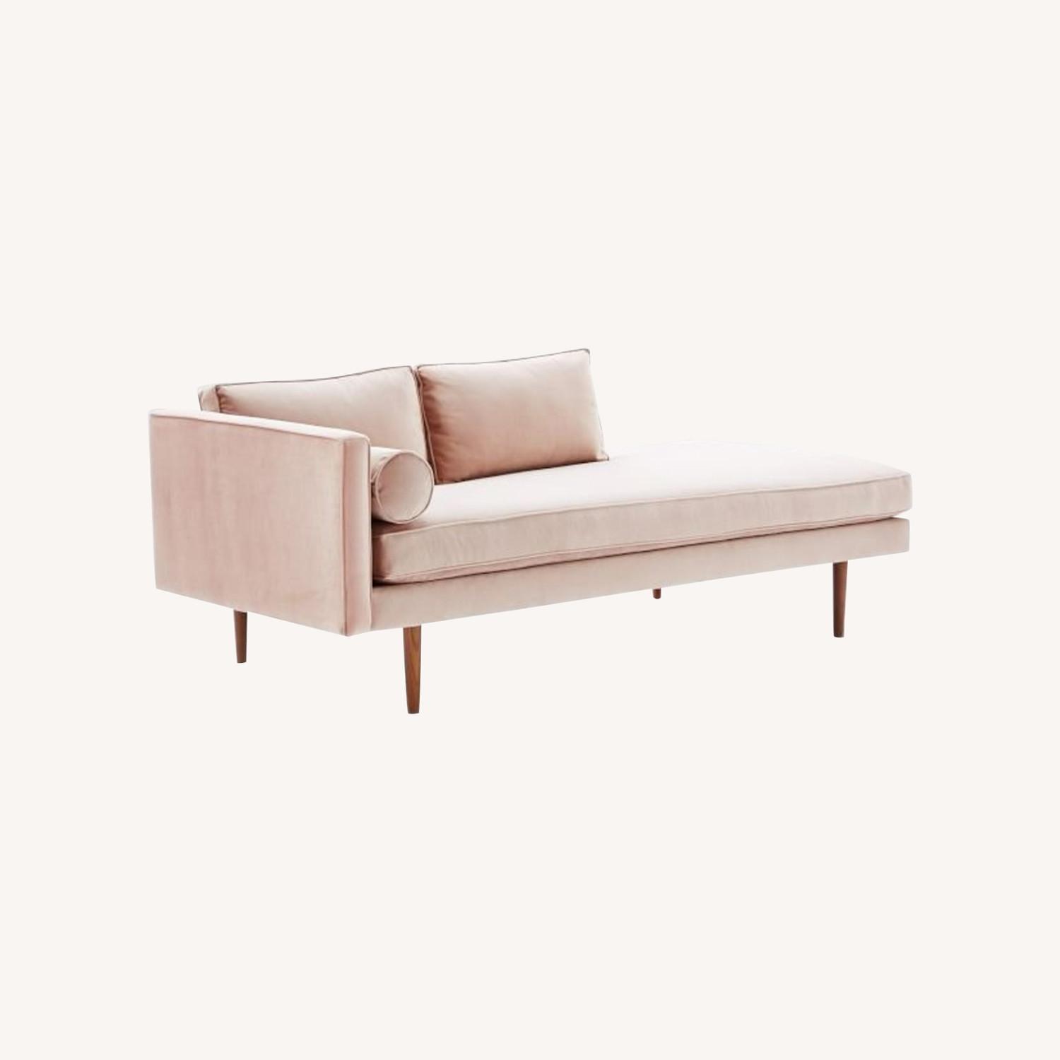 West Elm MidCentury Chaise Lounge AptDeco