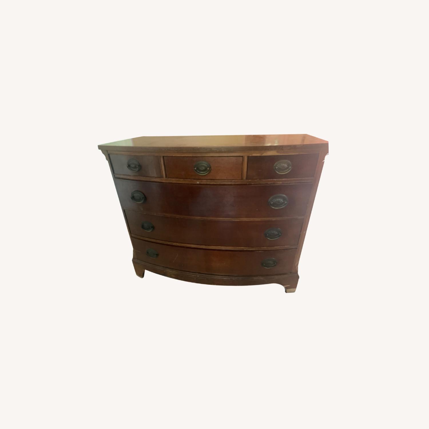 Antique 6-drawer Wooden Dresser - image-0