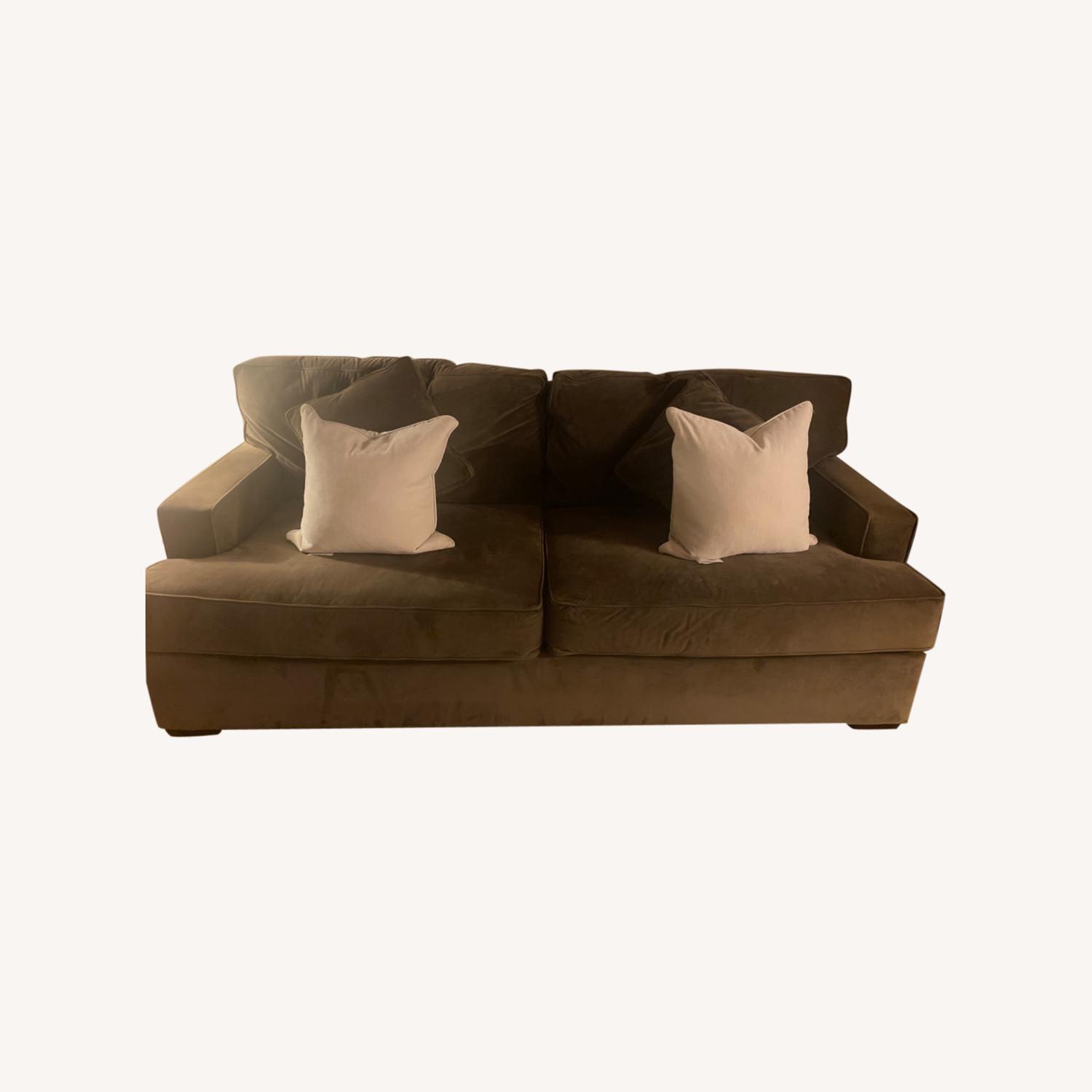 Macy's Brown Large Sofa AptDeco