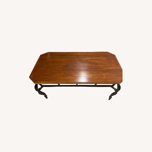 Used Brown Wooden Coffee Table for sale on AptDeco