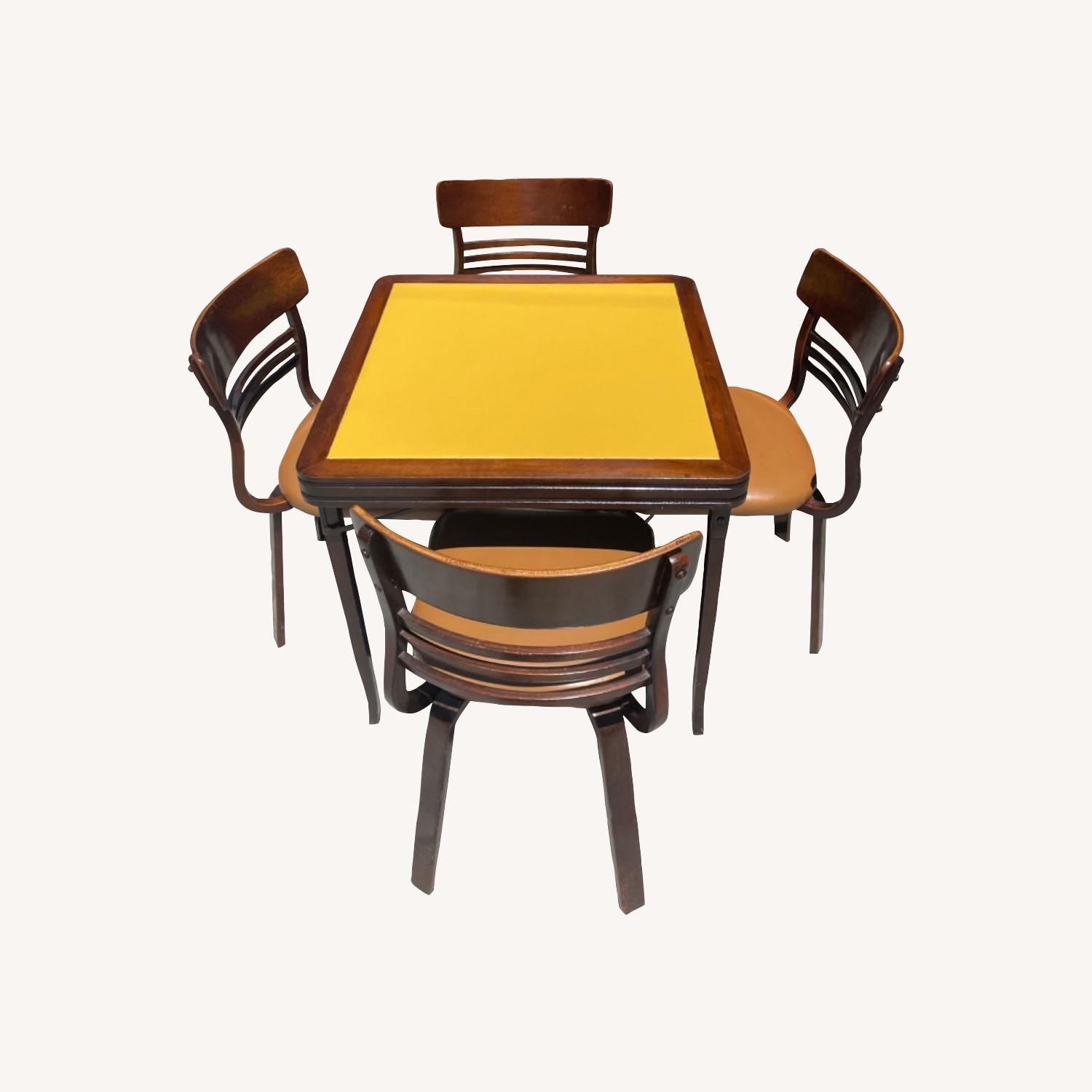 Solid Comfort MidCentury Folding Card Table w/4Chairs - image-19