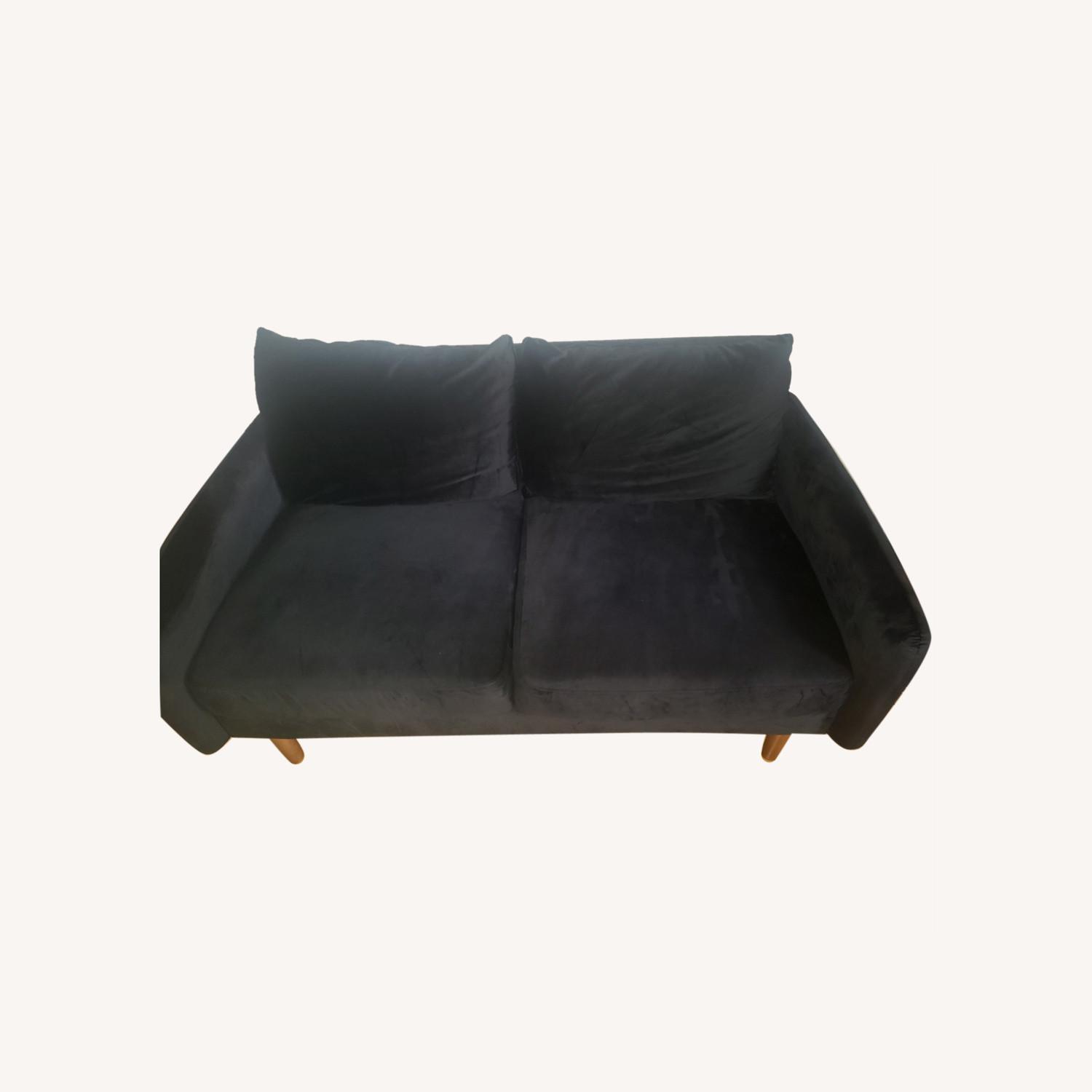 Wayfair Velvet Loveseat AptDeco