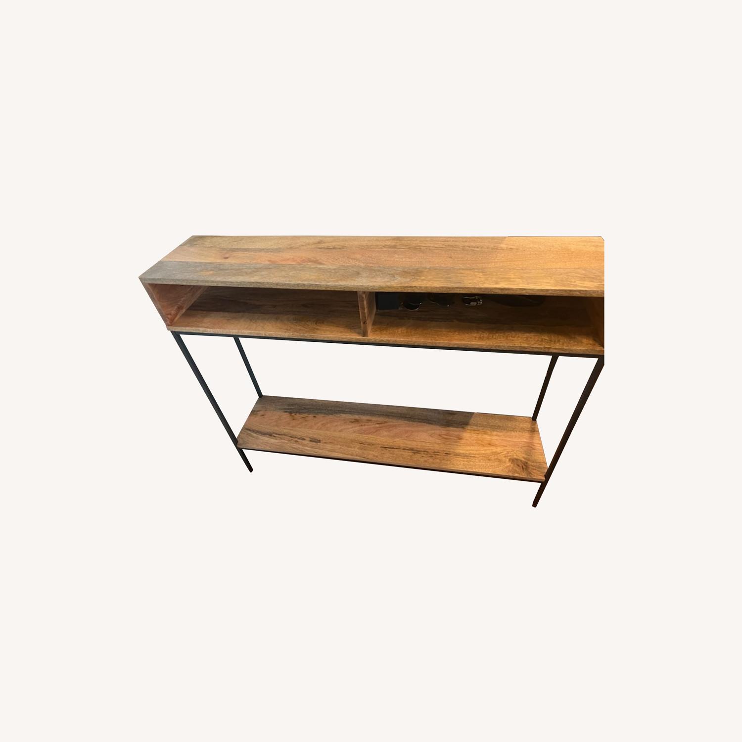West Elm Industrial Storage Skinny Console AptDeco