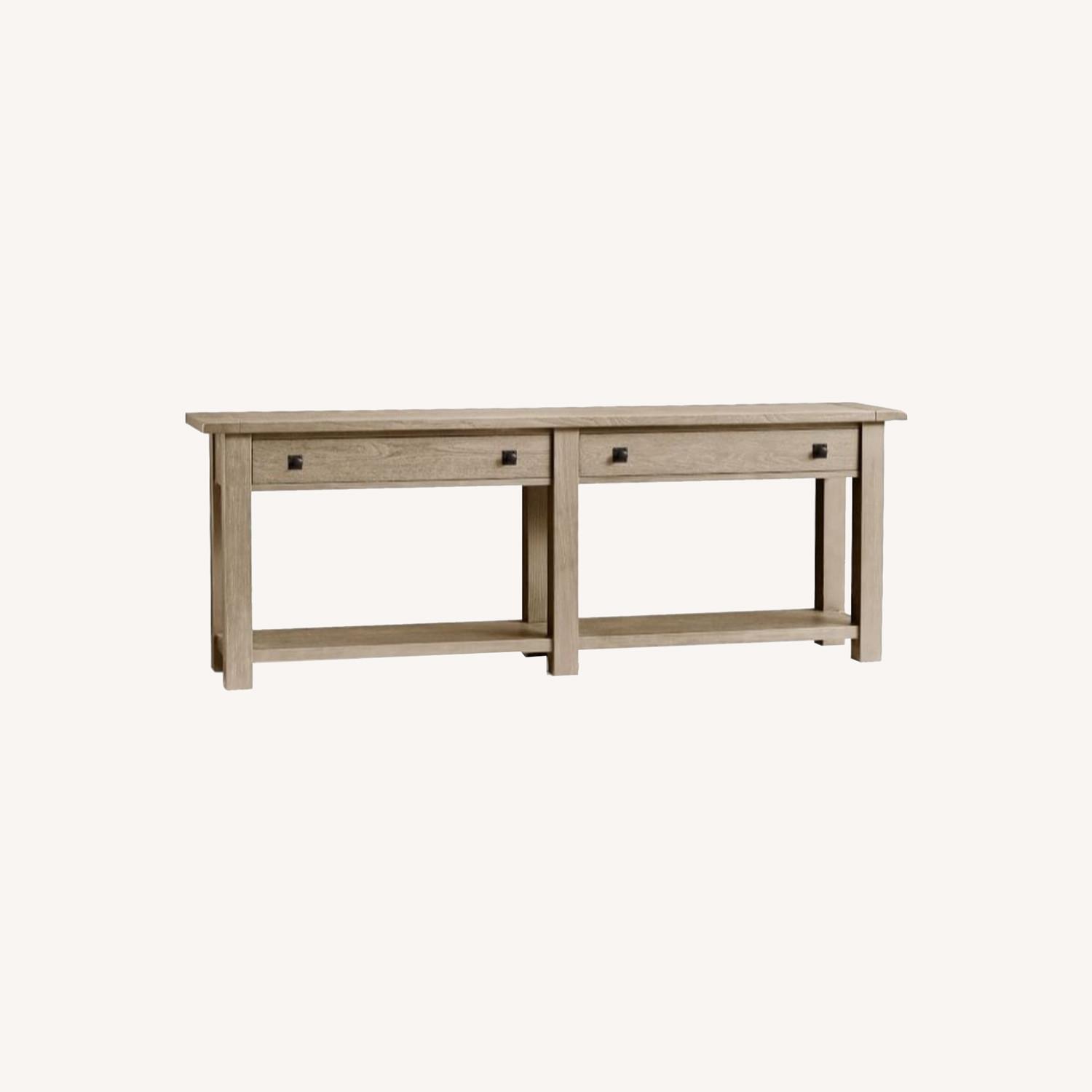 Pottery Barn Benchwright Wood Console Table AptDeco