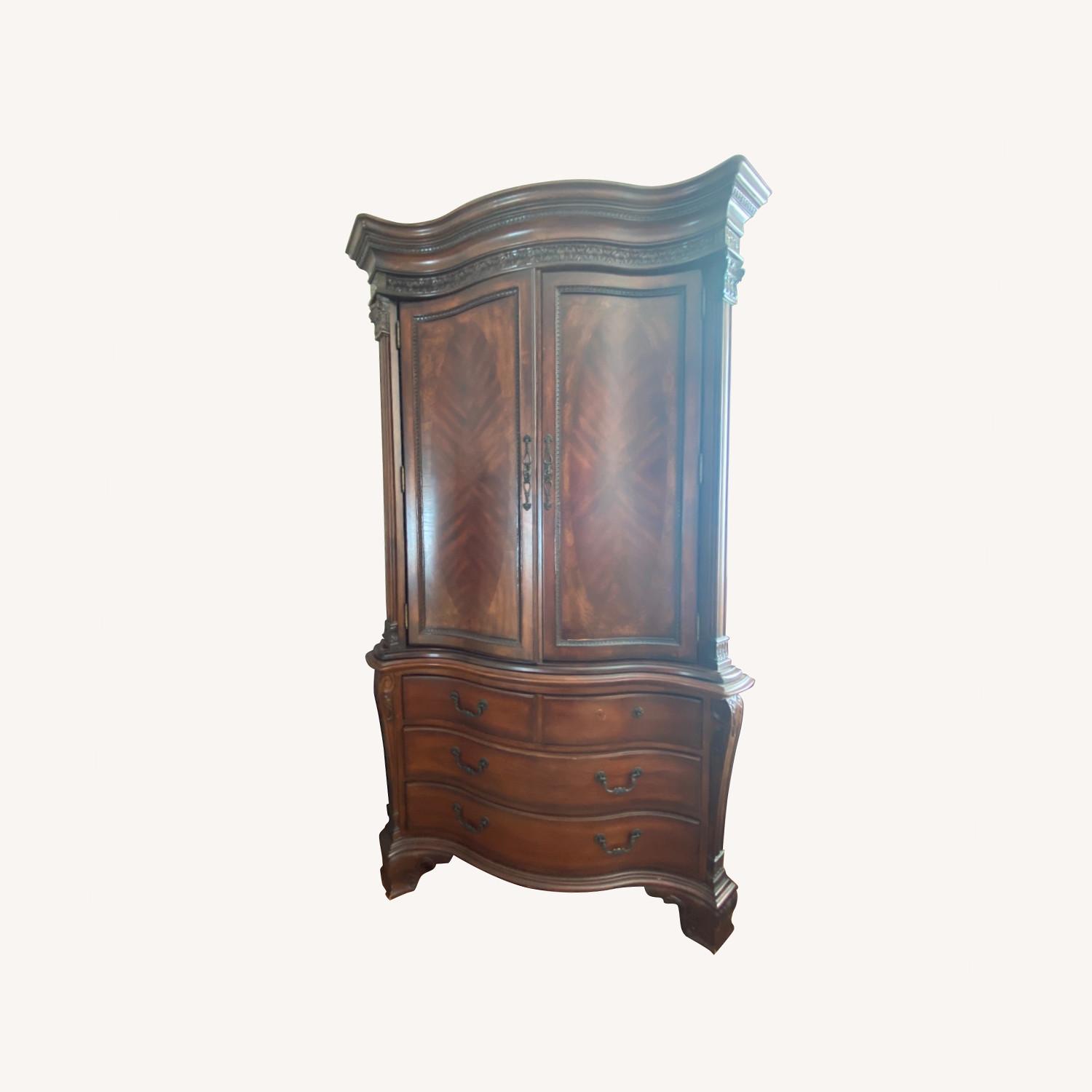 Rooms To Go Wood 2 Piece Armoire AptDeco