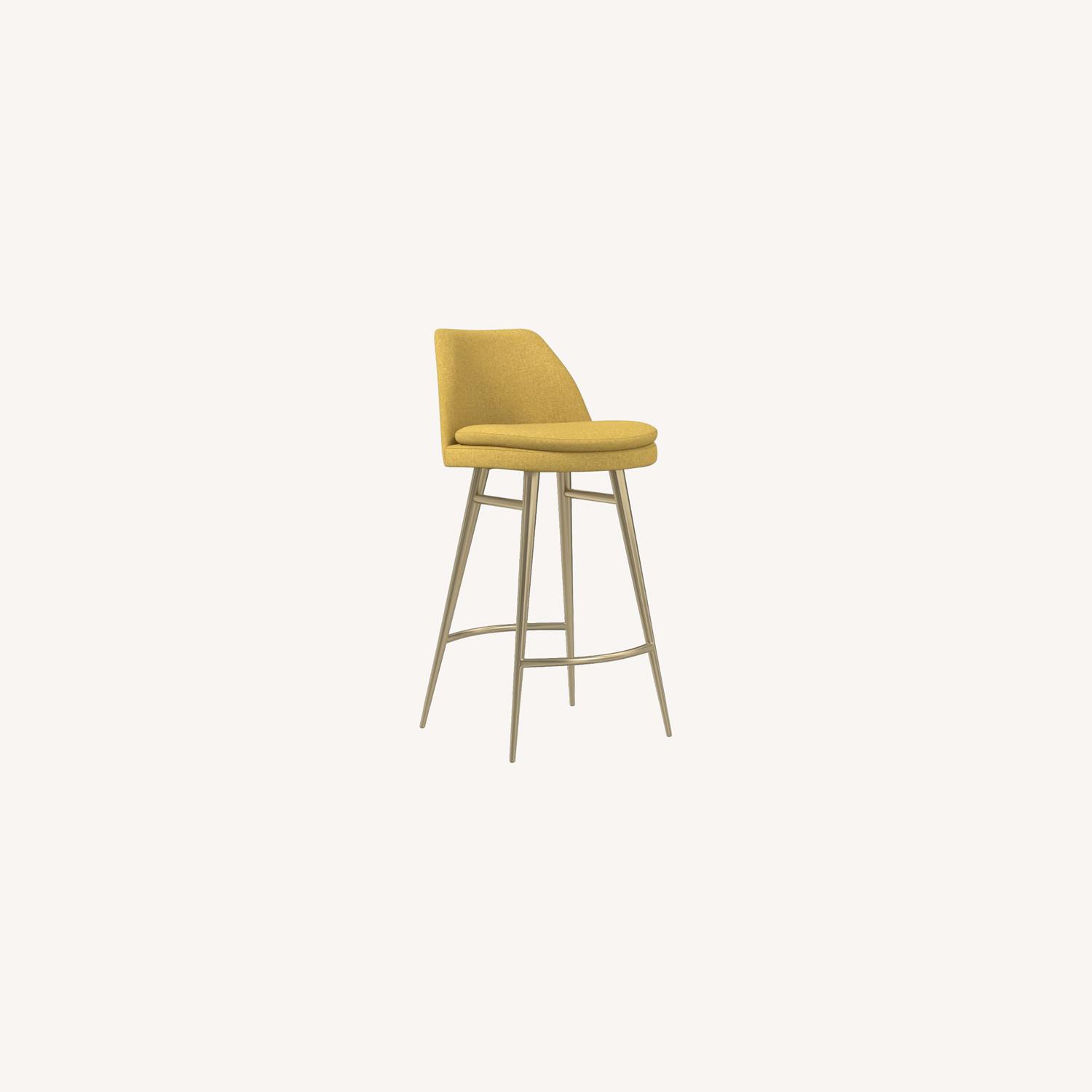 West Elm Finley Counter Stool Dijon 26'' Seat AptDeco
