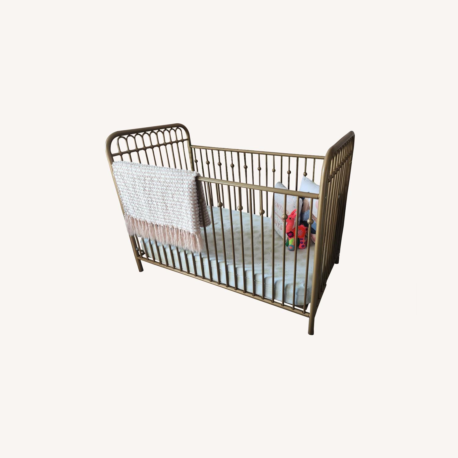 Little Seeds Monarch Ivy Hill Crib in Gold AptDeco