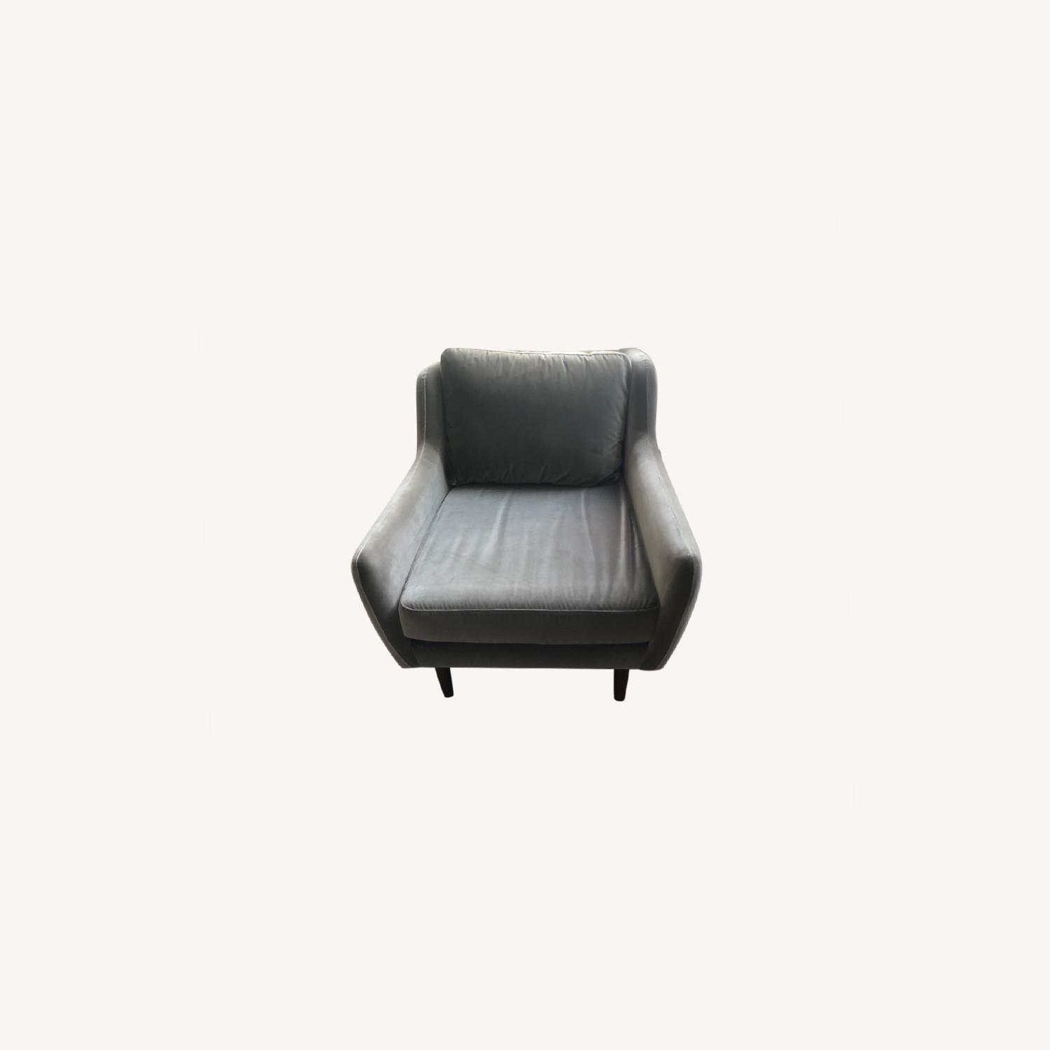Article Matrix Chair in Grey Velvet - image-0