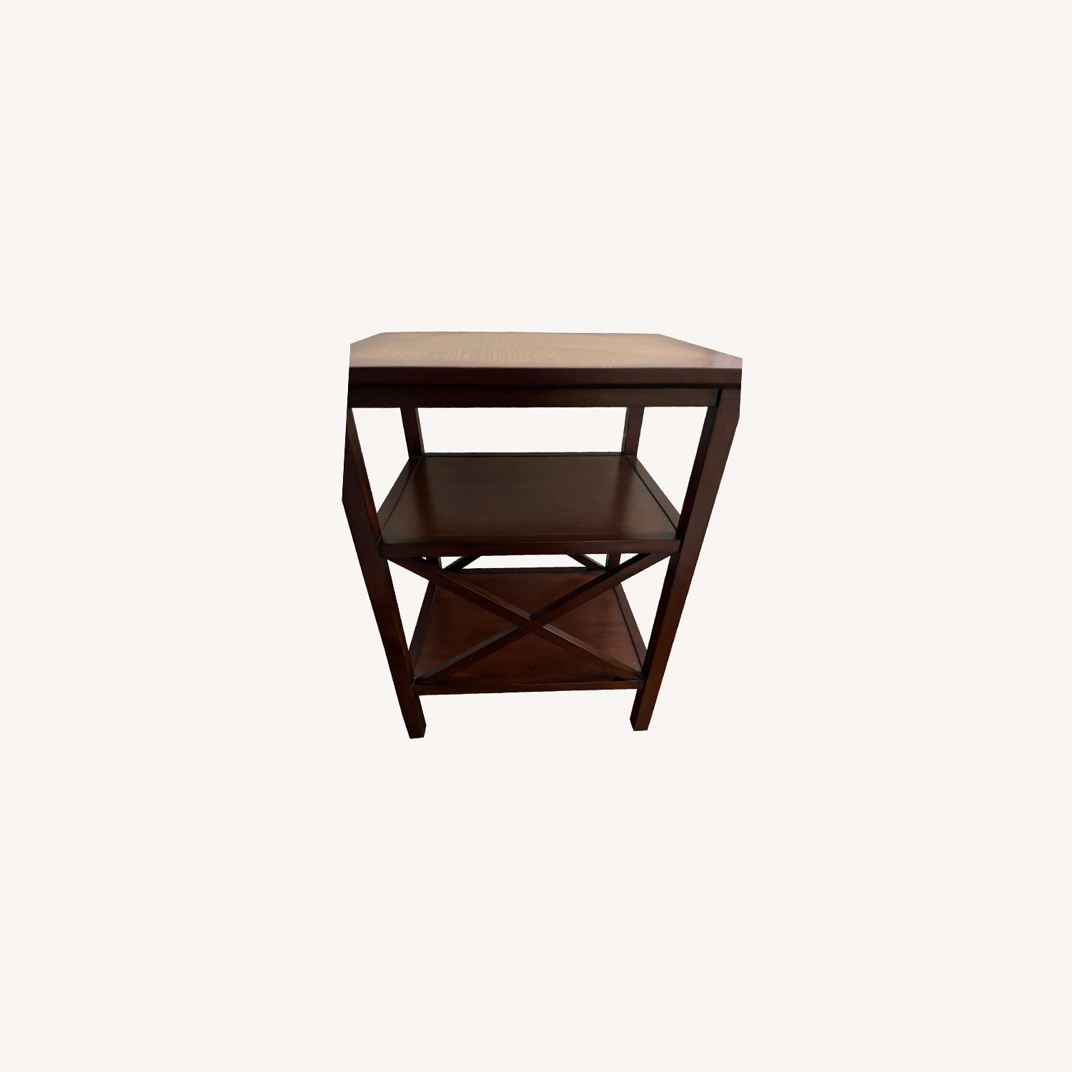 Ethan Allen Open Side Table - image-0