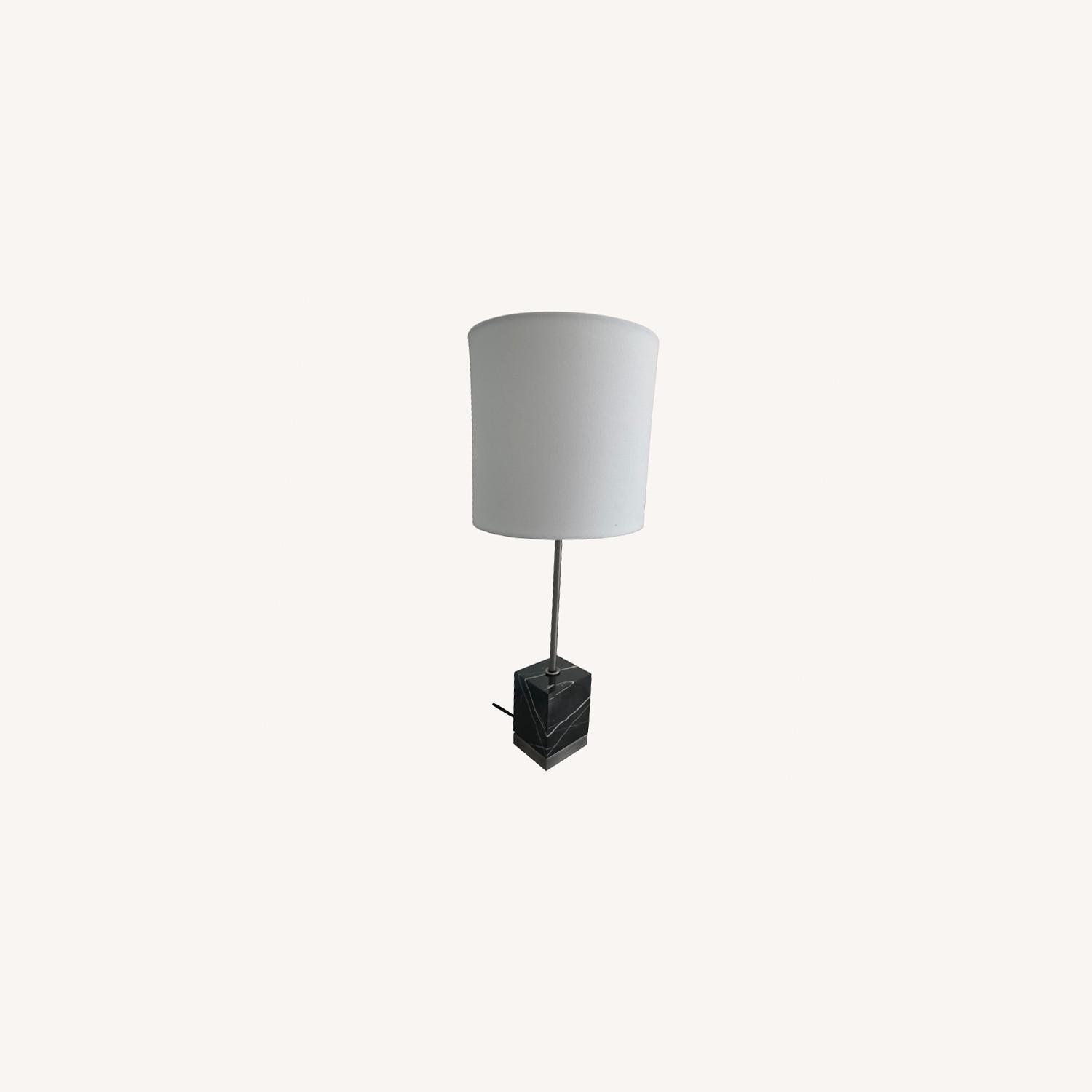 Restoration Hardware Stylish Table Lamps with Marble Base - image-0