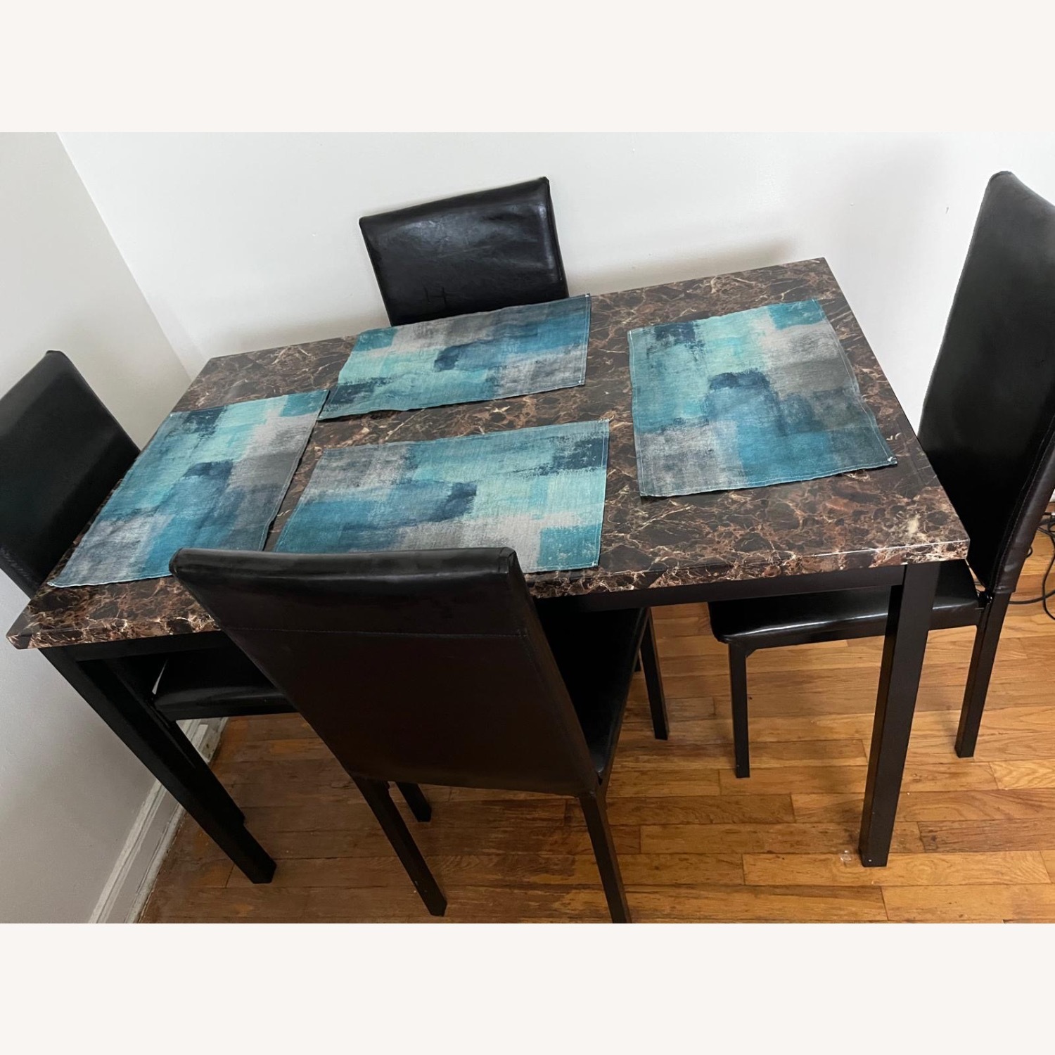 Modern Dining Table with 4 Chairs - image-0