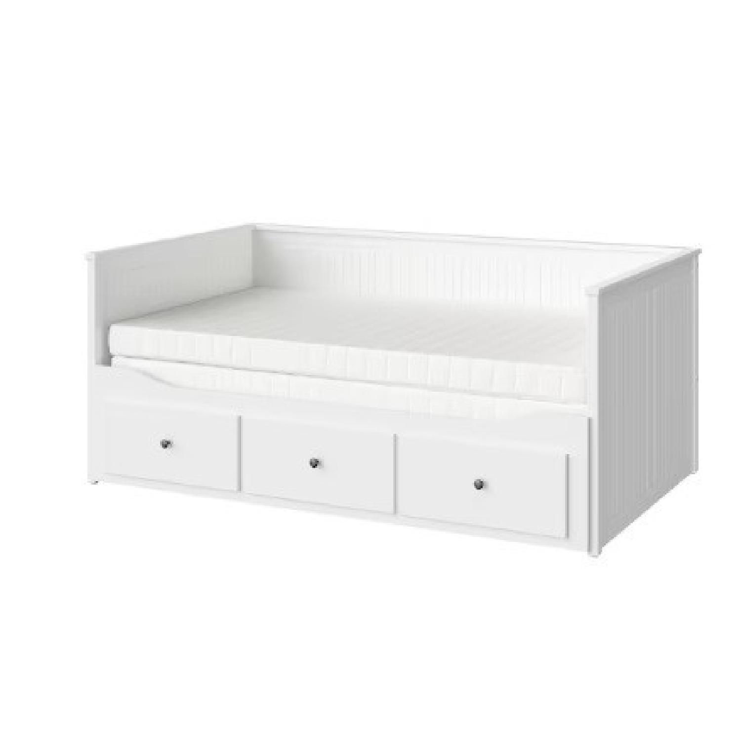 IKEA Hemnes Trundle Day Bed with Drawer Storage AptDeco